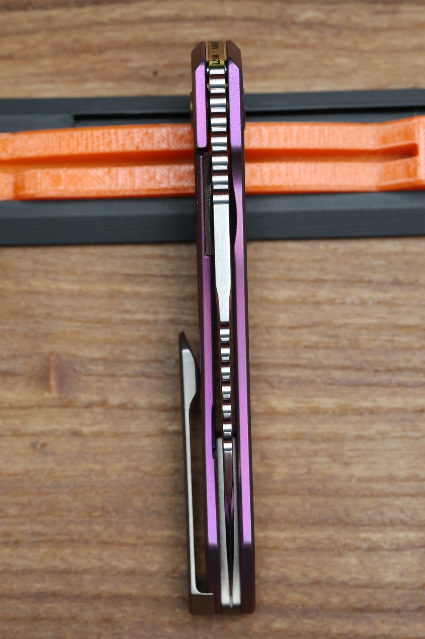 MACHINEWISE MOJAVE #677 PINK FADE TITANIUM AND S90V BLADE