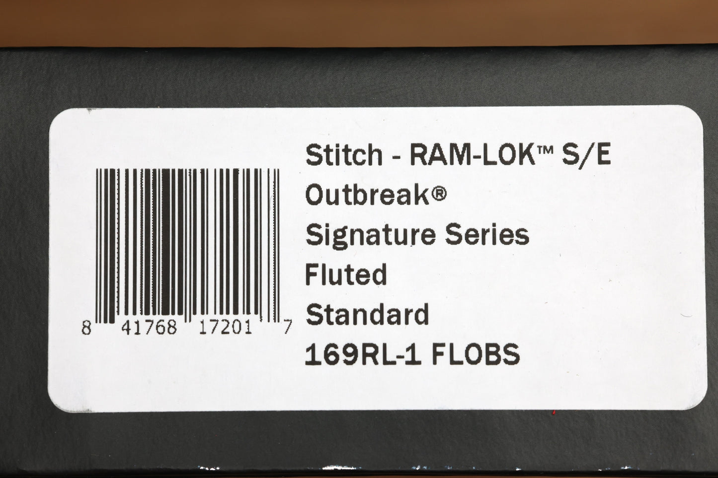 MICROTECH KNIVES MANUAL STITCH RAM LOK FLUTED ALUMINUM OUTBREAK W/ M390MK SIGNATURE SERIES 169RL-1FLOBS