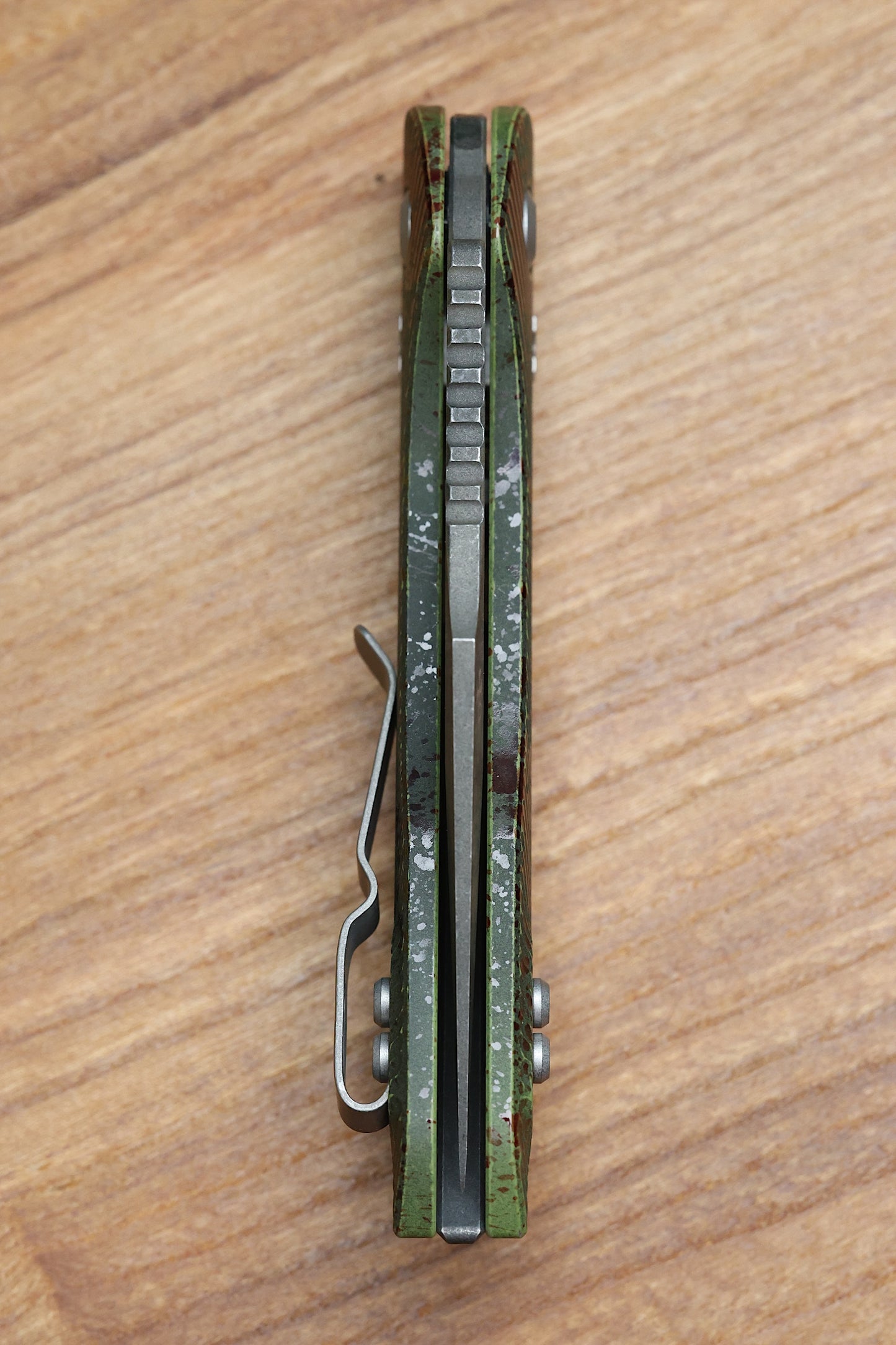 MICROTECH KNIVES MANUAL STITCH RAM LOK FLUTED ALUMINUM OUTBREAK W/ M390MK SIGNATURE SERIES 169RL-1FLOBS