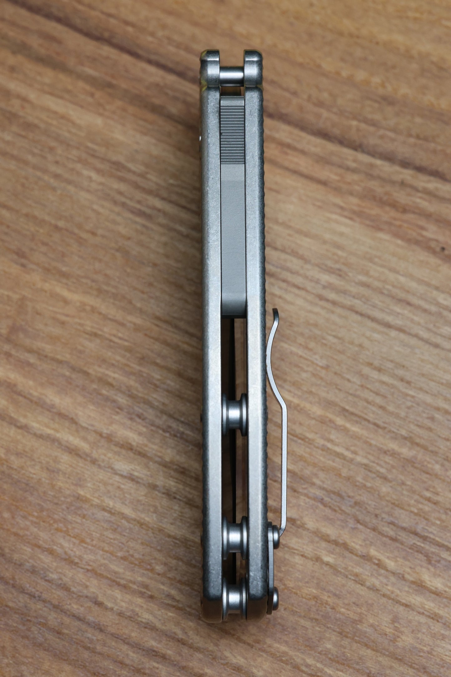 DEMKO KNIVES MG AD20 W/TEXTURED TITANIUM HANDLES & MAGNACUT CLIP POINT