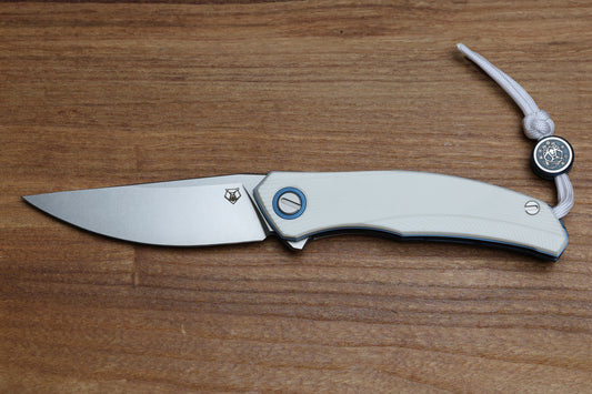 SHIROGOROV URSUS Q95 NY26 - WHITE MICARTA HANDLE - ELMAX BLADE - MRBS