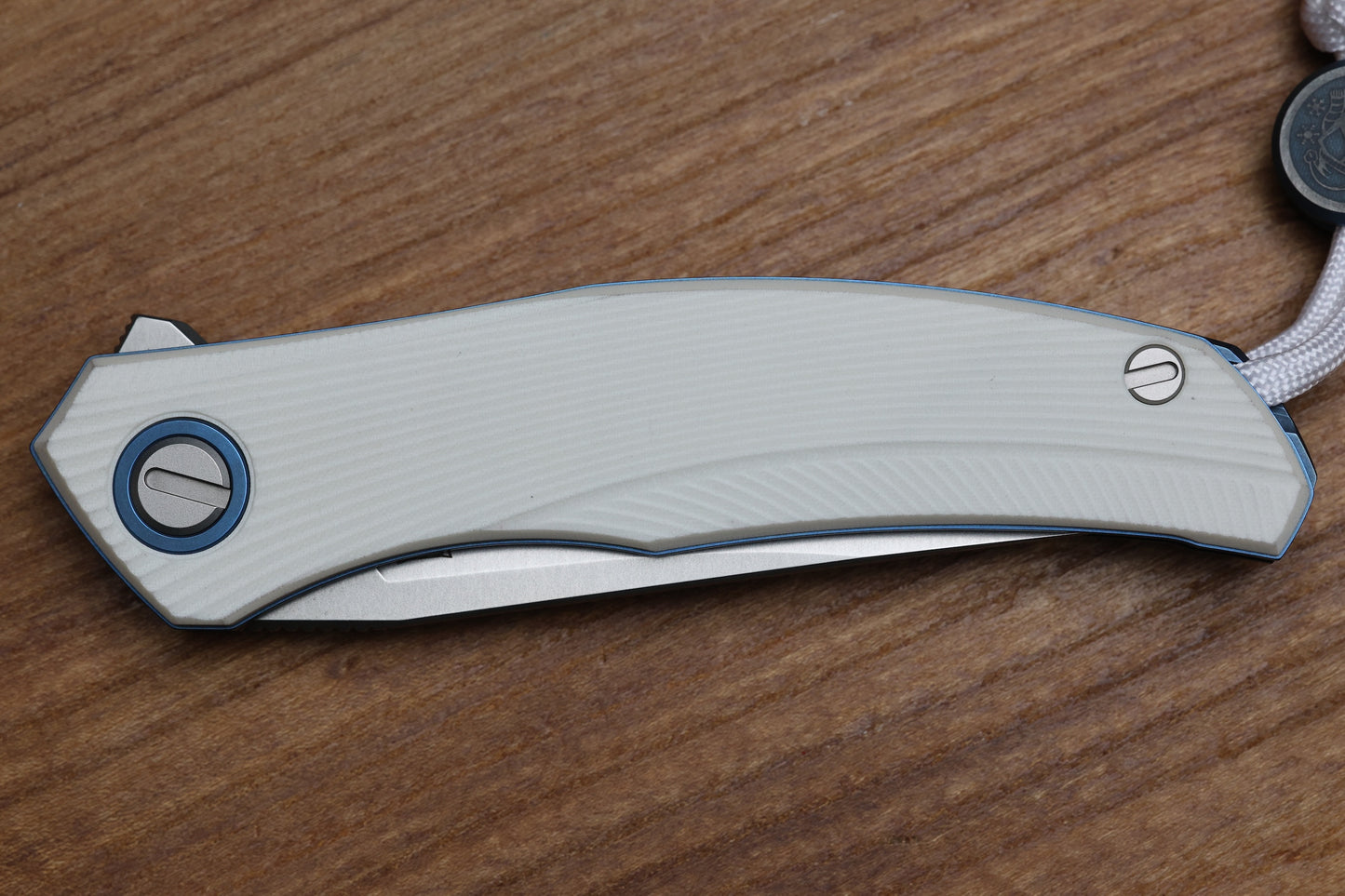 SHIROGOROV URSUS Q95 NY26 - WHITE MICARTA HANDLE - ELMAX BLADE - MRBS