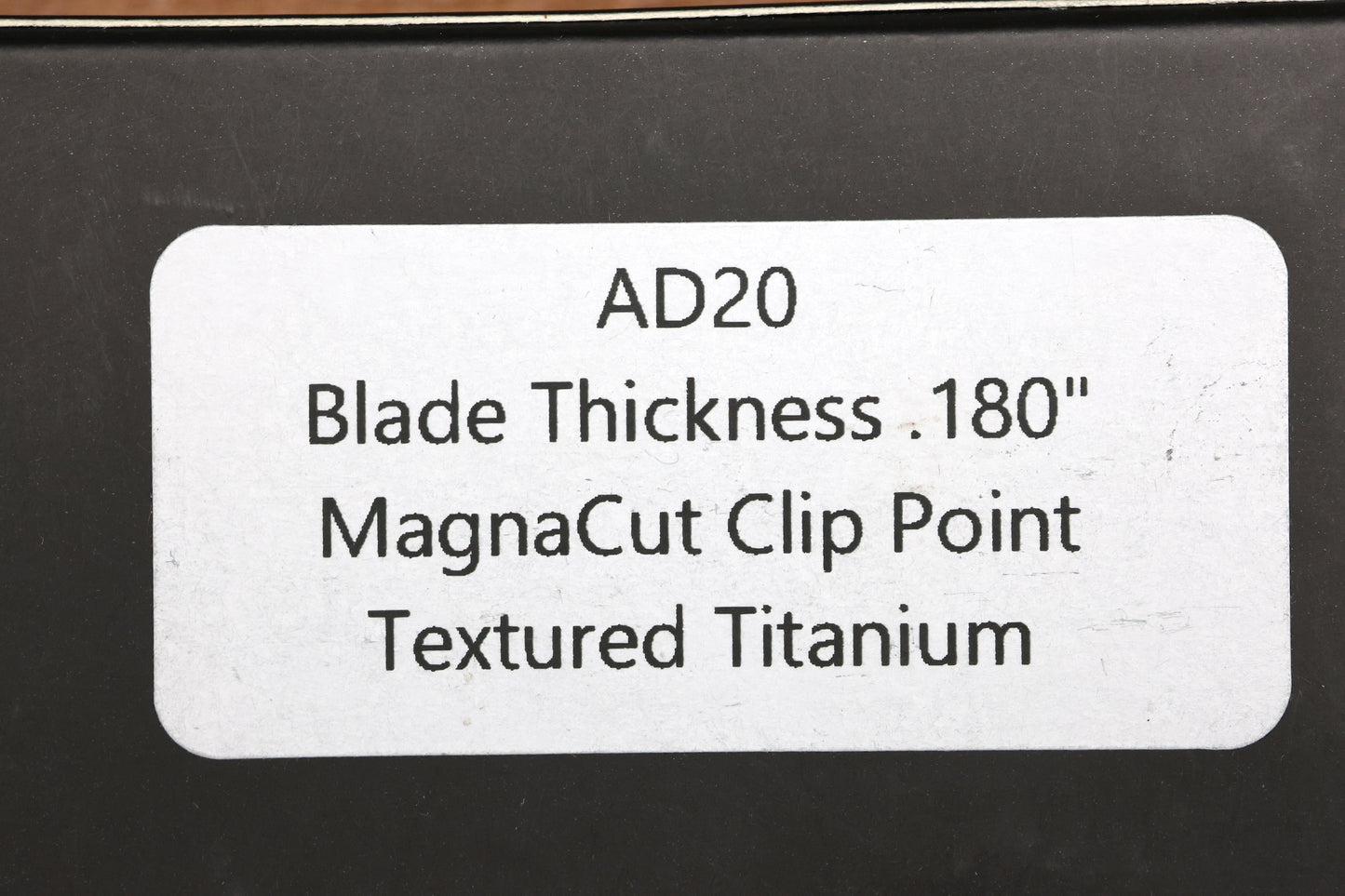 DEMKO KNIVES MG AD20 W/TEXTURED TITANIUM HANDLES & MAGNACUT CLIP POINT