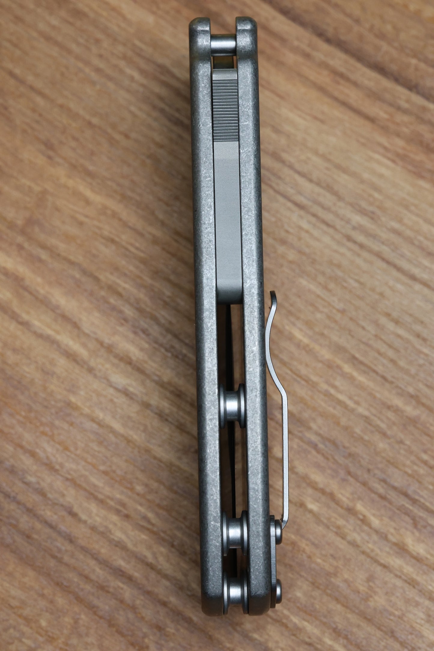 DEMKO KNIVES MG AD20 W/SMOOTH TITANIUM HANDLES & MAGNACUT CLIP POINT