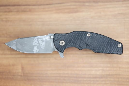 HINDERER KNIVES JURASSIC MAGNACUT SLICER TRI-WAY BFPU - BFPU #516 (PREOWNED)
