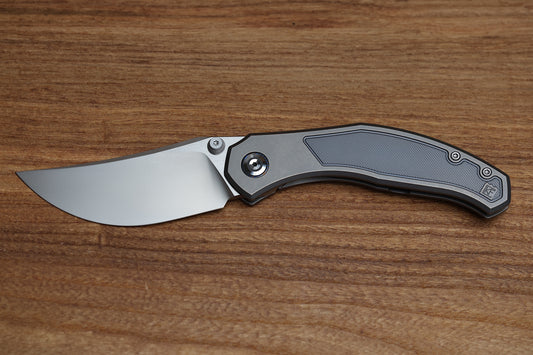 CUSTOM KNIFE FACTORY BLAVA MILLED TITANIUM & CKF WASH M398