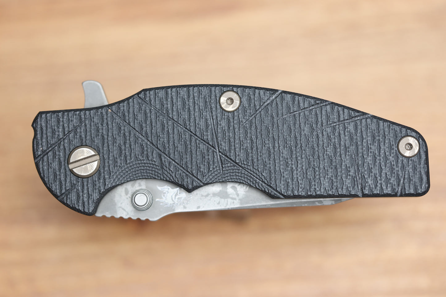 HINDERER KNIVES JURASSIC MAGNACUT SLICER TRI-WAY BFPU - BFPU #516 (PREOWNED)