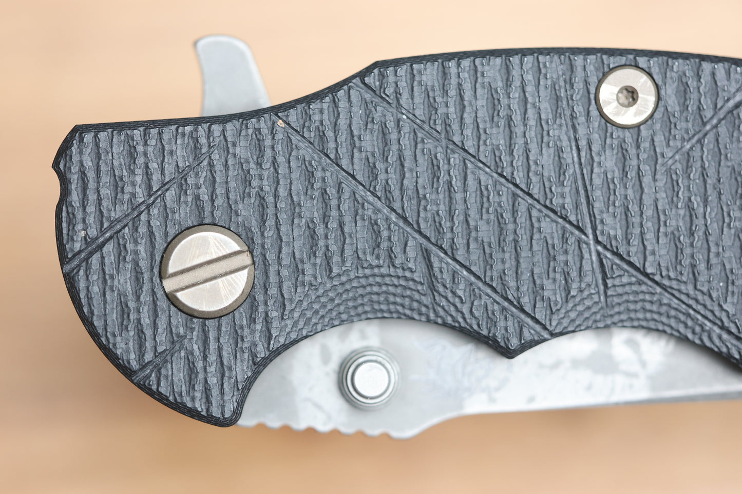 HINDERER KNIVES JURASSIC MAGNACUT SLICER TRI-WAY BFPU - BFPU #516 (PREOWNED)
