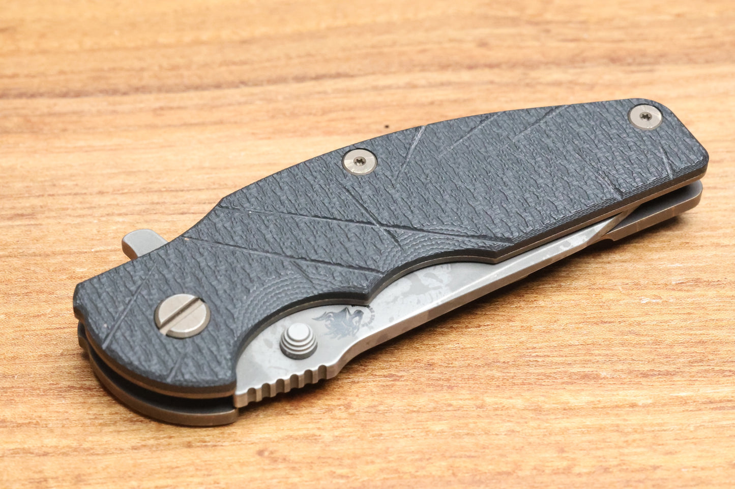 HINDERER KNIVES JURASSIC MAGNACUT SLICER TRI-WAY BFPU - BFPU #516 (PREOWNED)