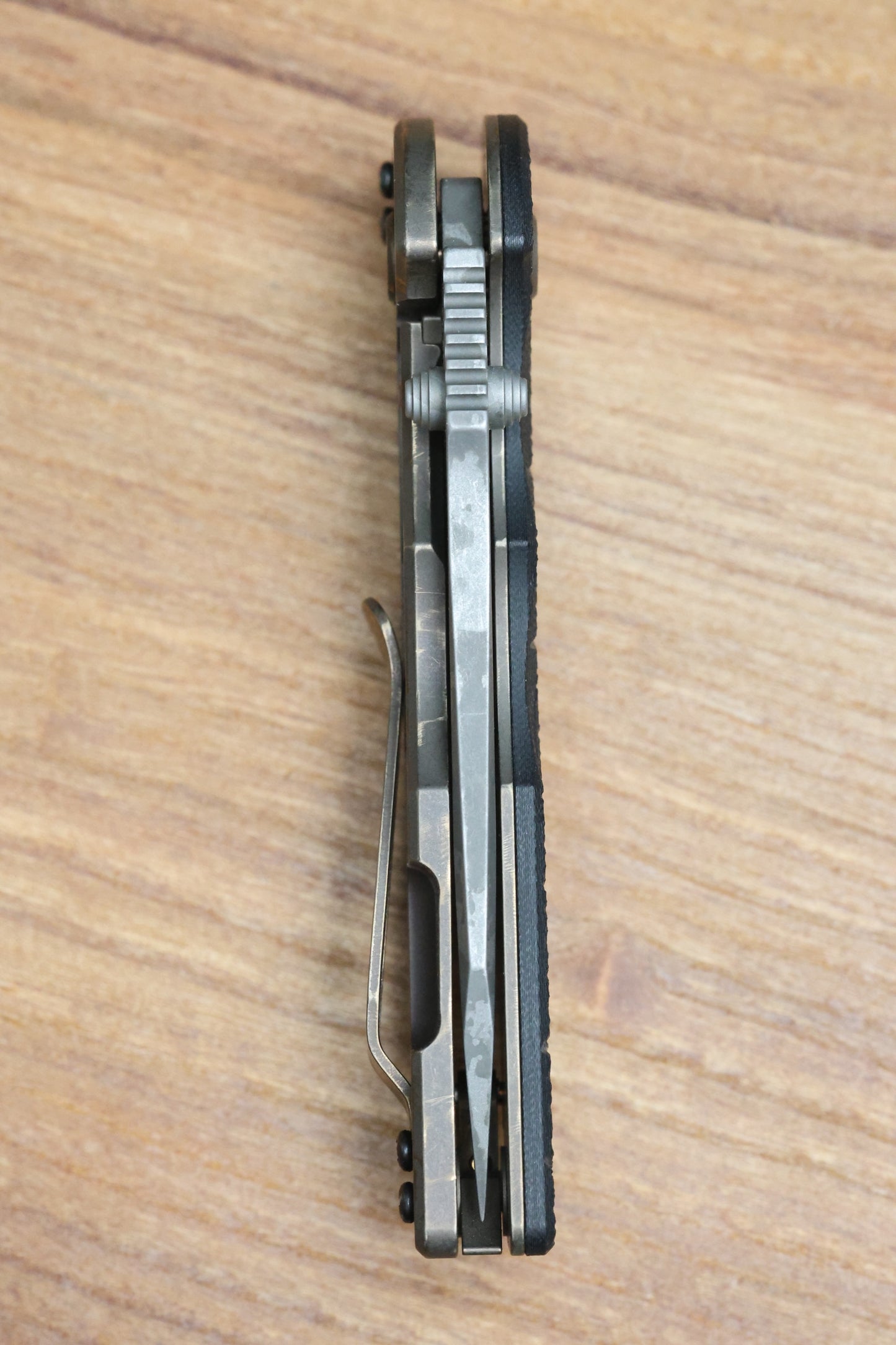 HINDERER KNIVES JURASSIC MAGNACUT SLICER TRI-WAY BFPU - BFPU #516 (PREOWNED)