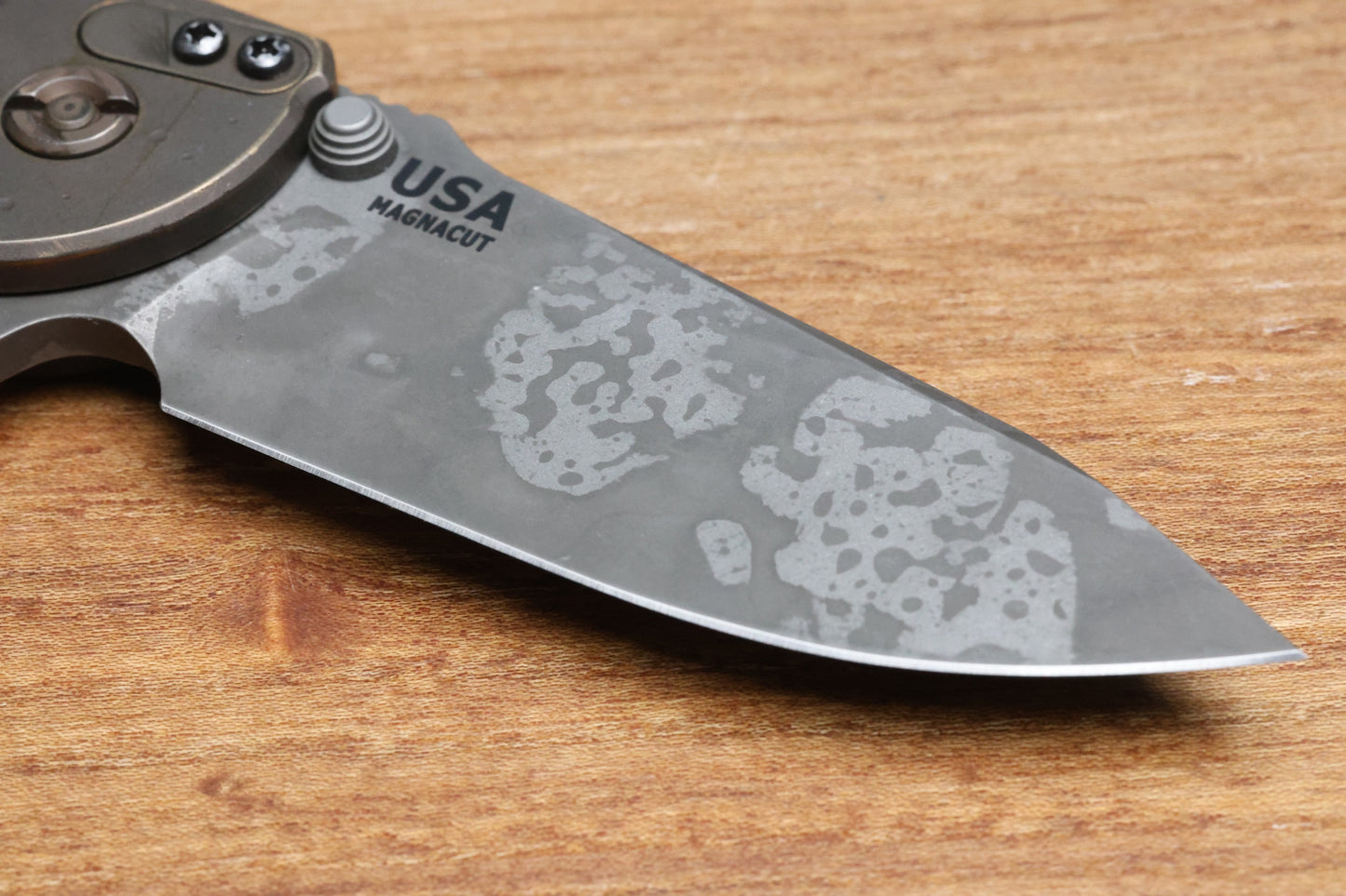 HINDERER KNIVES JURASSIC MAGNACUT SLICER TRI-WAY BFPU - BFPU #516 (PREOWNED)