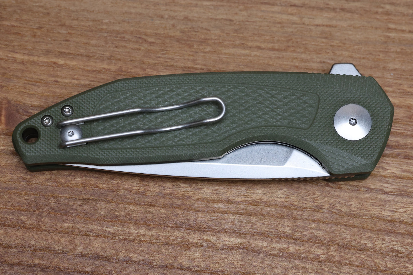 CUSTOM KNIFE FACTORY - ECHO TROL GREEN G-10 & CPM-S35VN