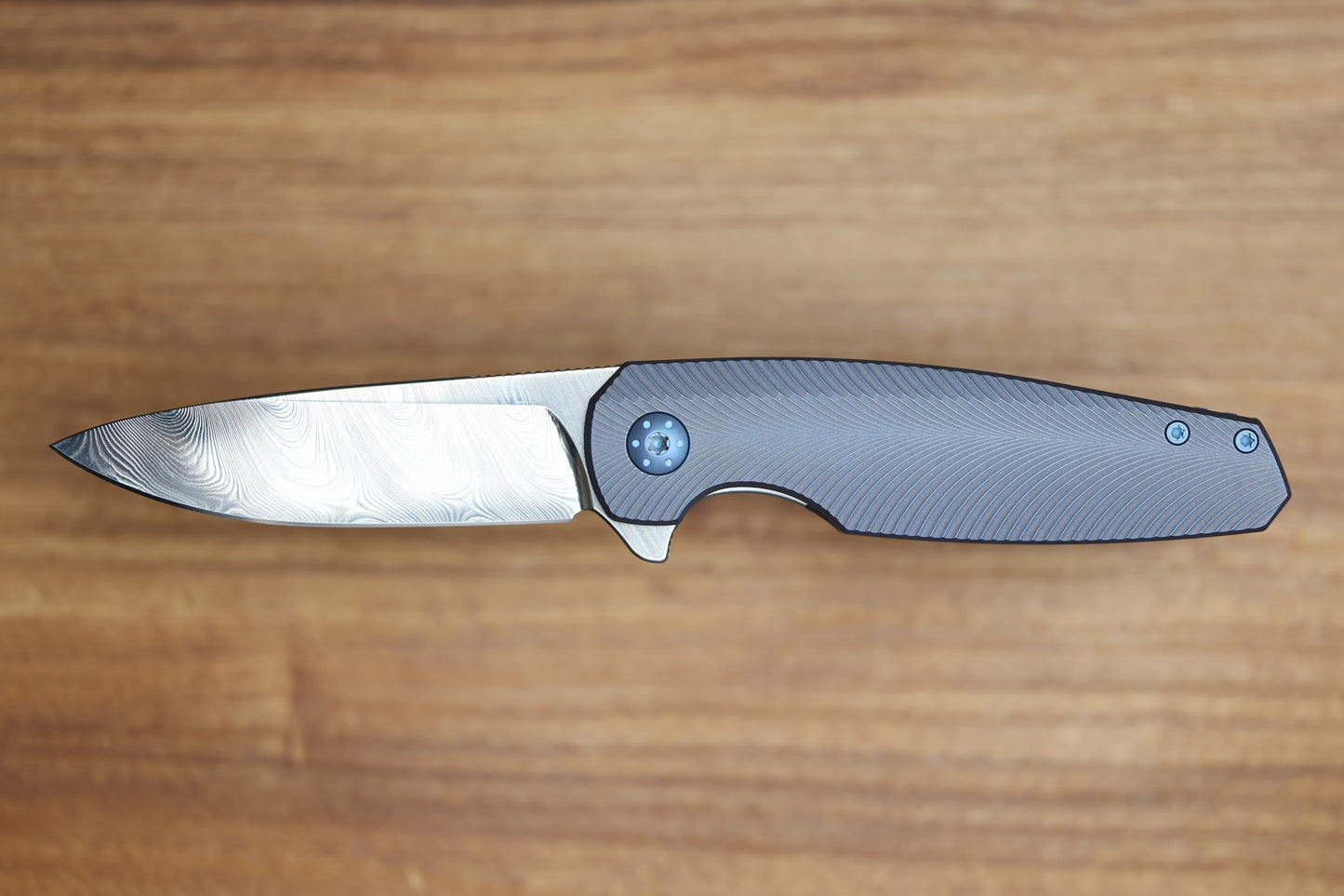 HOLT BLADEWORKS MORPHEUS FEATHER TITANIUM DENSE TWIST DAMASTEEL BLADE MP892 (PREOWNED)