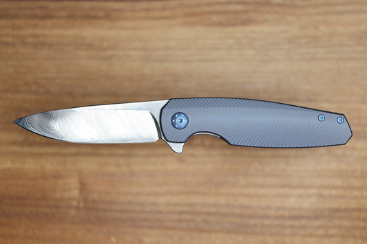 HOLT BLADEWORKS MORPHEUS FEATHER TITANIUM DENSE TWIST DAMASTEEL BLADE MP892 (PREOWNED)
