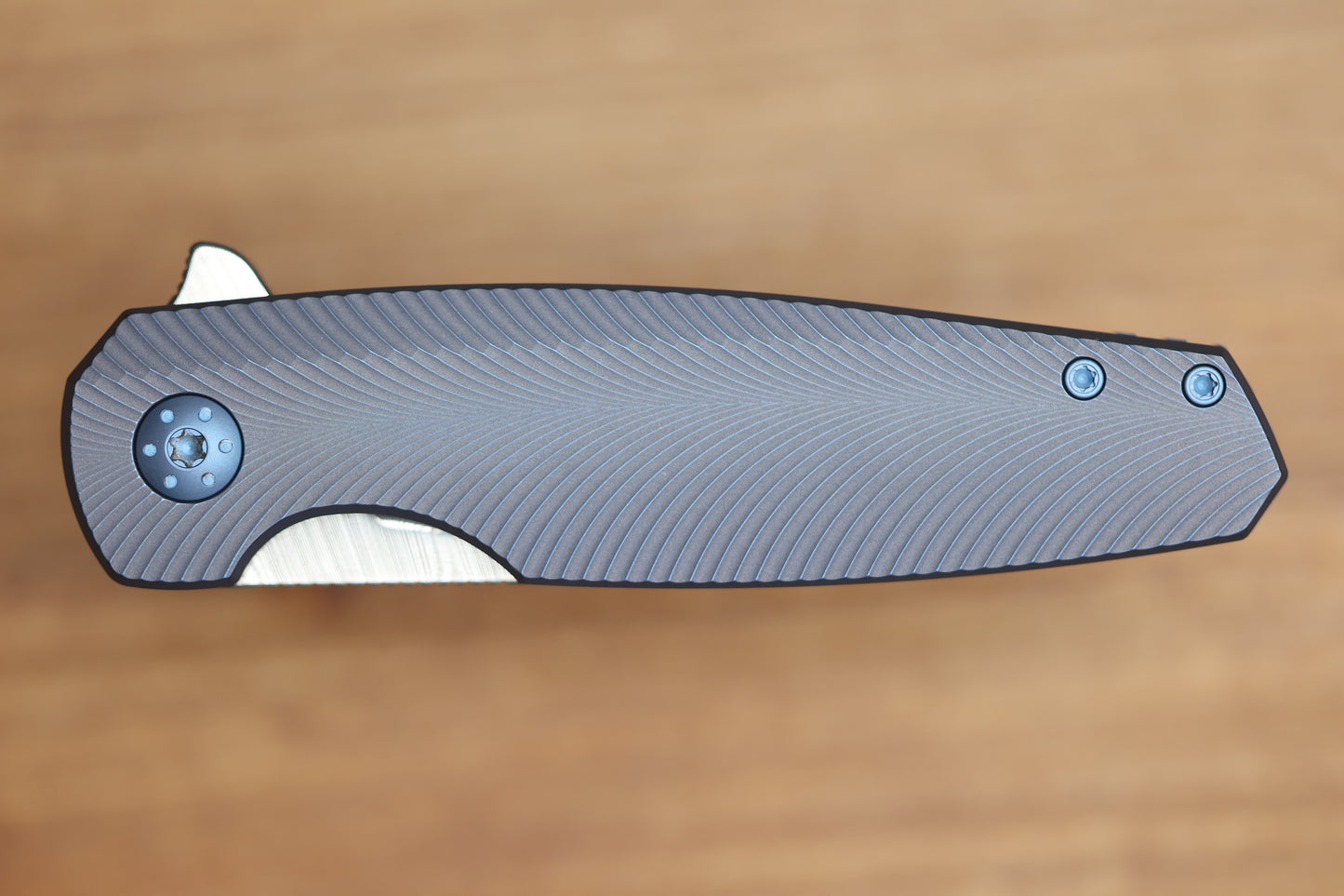 HOLT BLADEWORKS MORPHEUS FEATHER TITANIUM DENSE TWIST DAMASTEEL BLADE MP892 (PREOWNED)