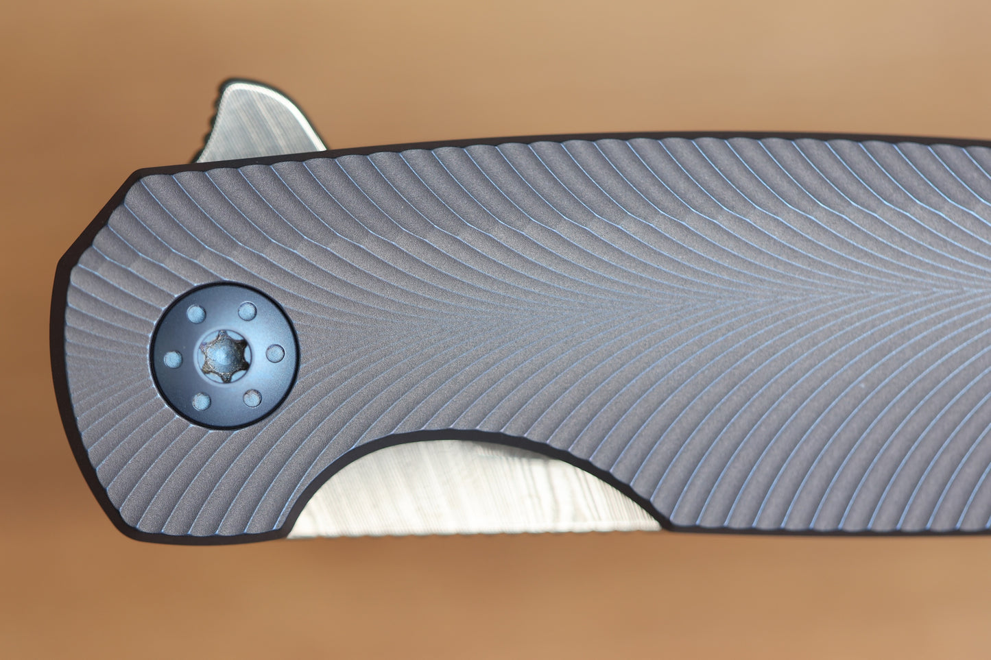 HOLT BLADEWORKS MORPHEUS FEATHER TITANIUM DENSE TWIST DAMASTEEL BLADE MP892 (PREOWNED)