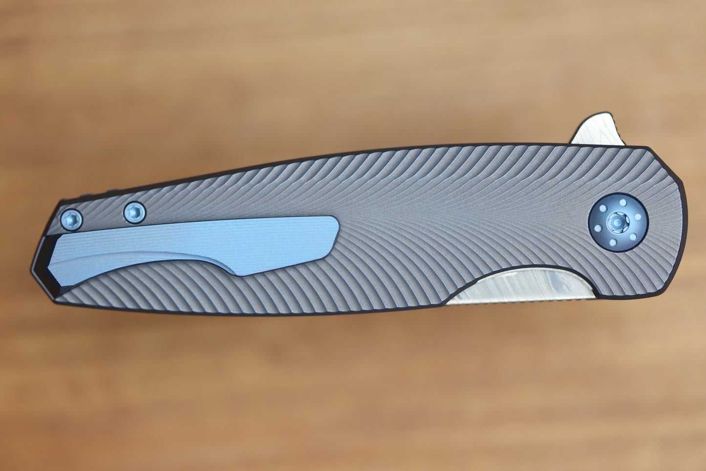 HOLT BLADEWORKS MORPHEUS FEATHER TITANIUM DENSE TWIST DAMASTEEL BLADE MP892 (PREOWNED)