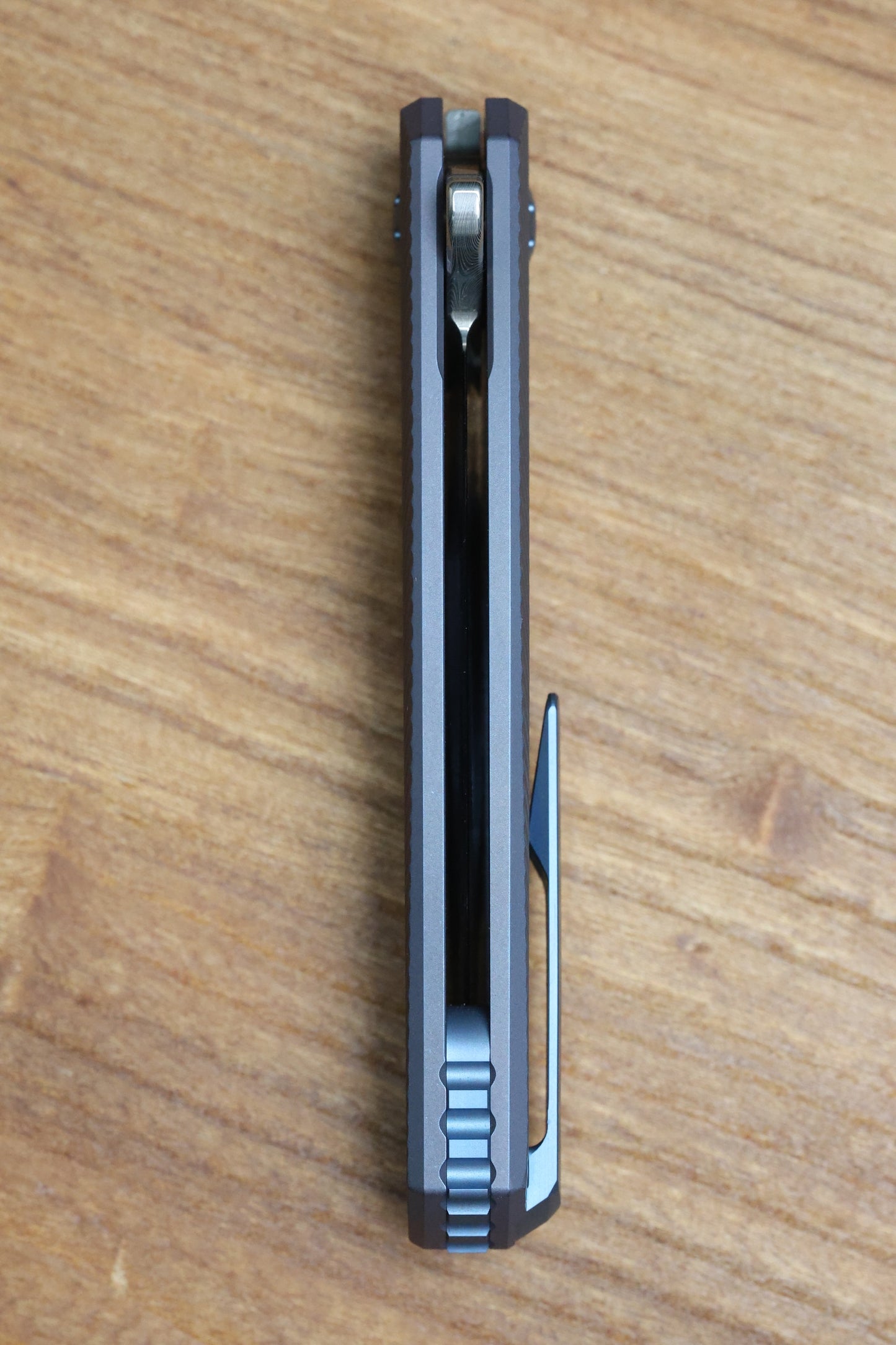 HOLT BLADEWORKS MORPHEUS FEATHER TITANIUM DENSE TWIST DAMASTEEL BLADE MP892 (PREOWNED)