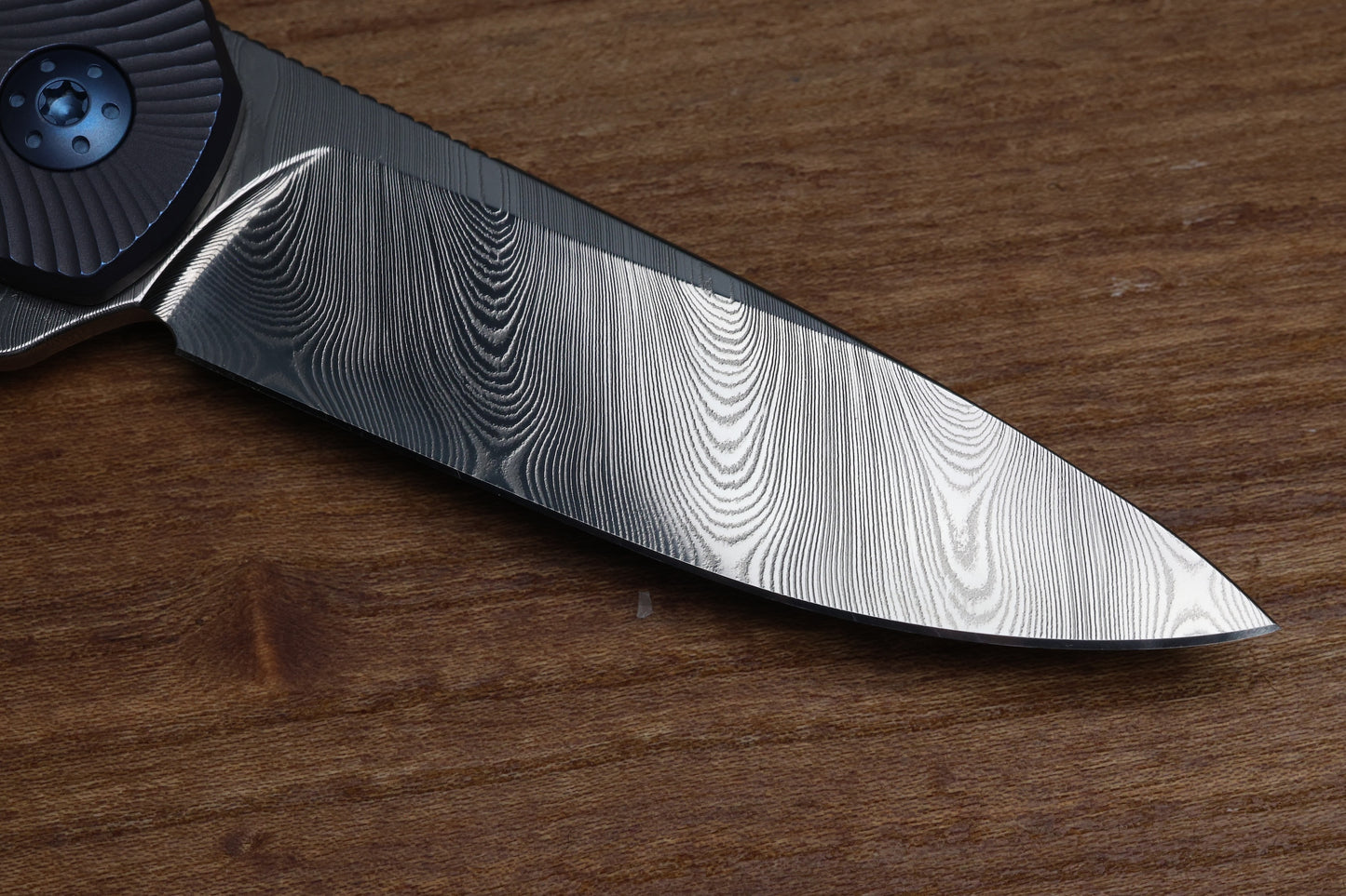 HOLT BLADEWORKS MORPHEUS FEATHER TITANIUM DENSE TWIST DAMASTEEL BLADE MP892 (PREOWNED)