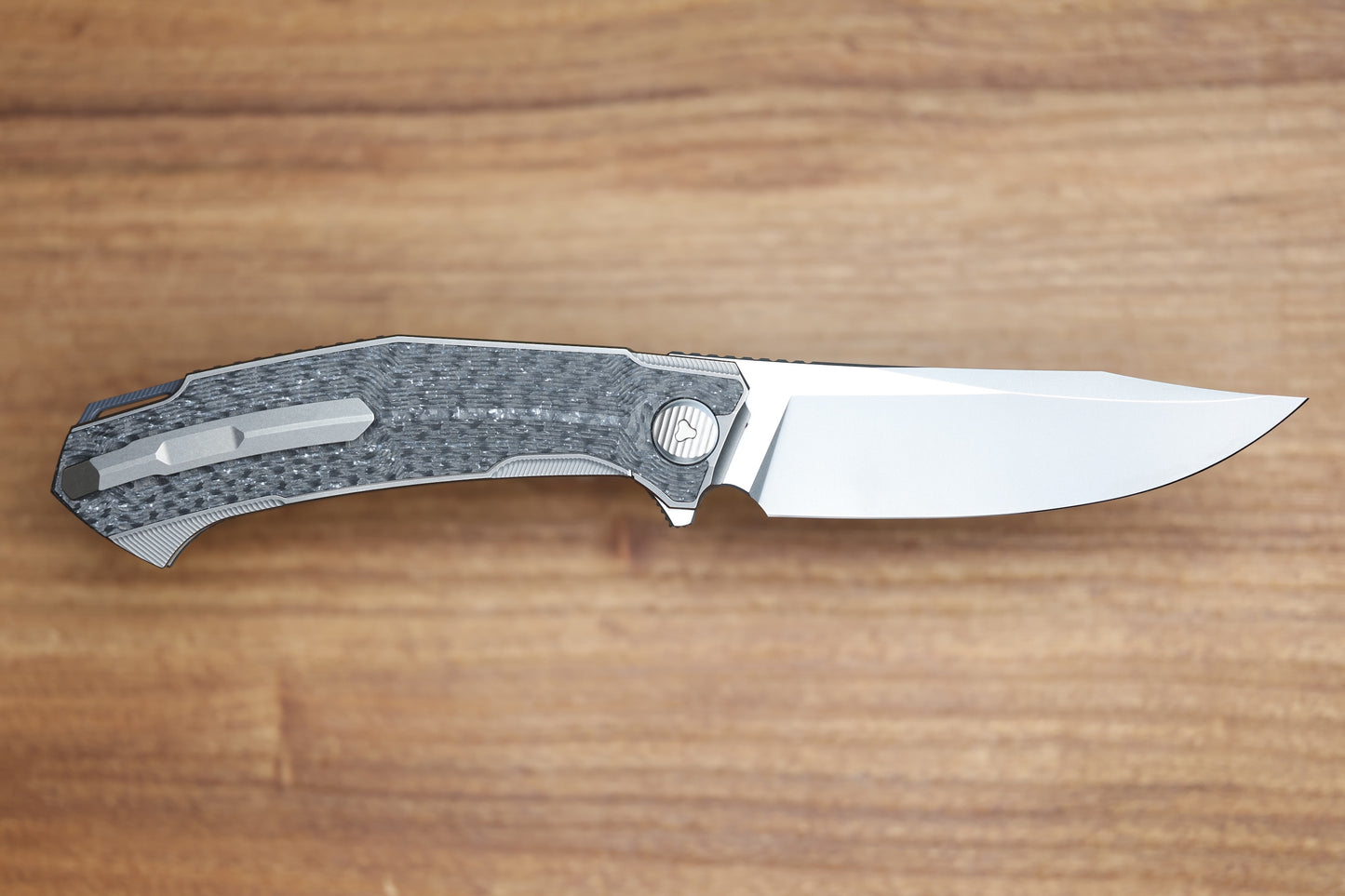 SHIROGOROV PIKE - MAGNACUT BLADE - TITANIUM/WHITE CARBON FIBER - MRBS (DMITRY SINKEVICH DESIGN)