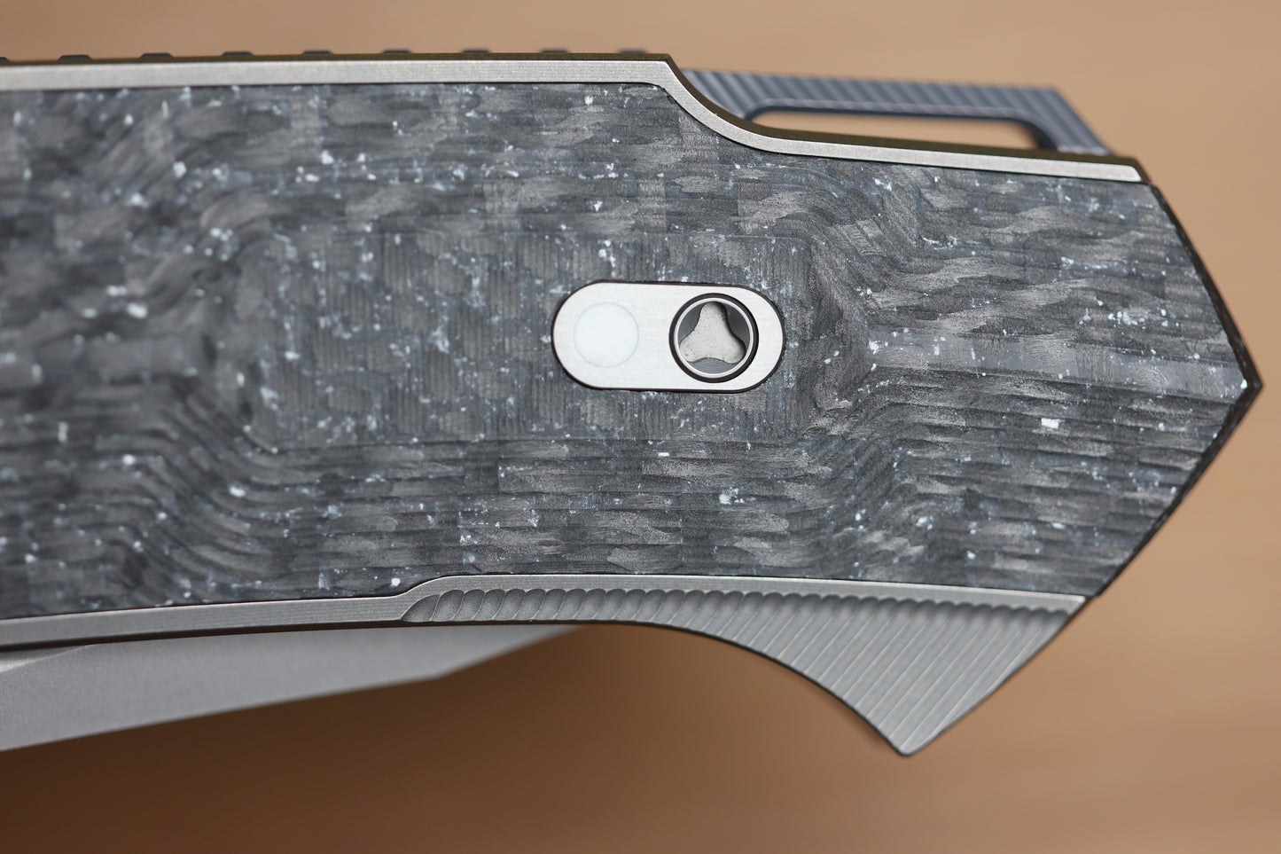 SHIROGOROV PIKE - MAGNACUT BLADE - TITANIUM/WHITE CARBON FIBER - MRBS (DMITRY SINKEVICH DESIGN)