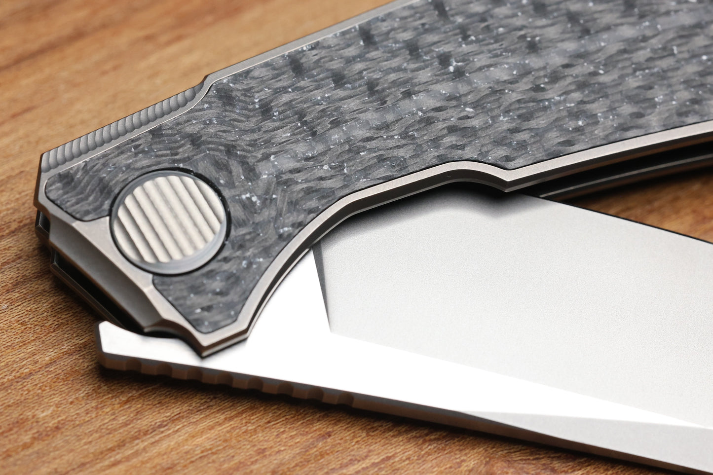 SHIROGOROV PIKE - MAGNACUT BLADE - TITANIUM/WHITE CARBON FIBER - MRBS (DMITRY SINKEVICH DESIGN)