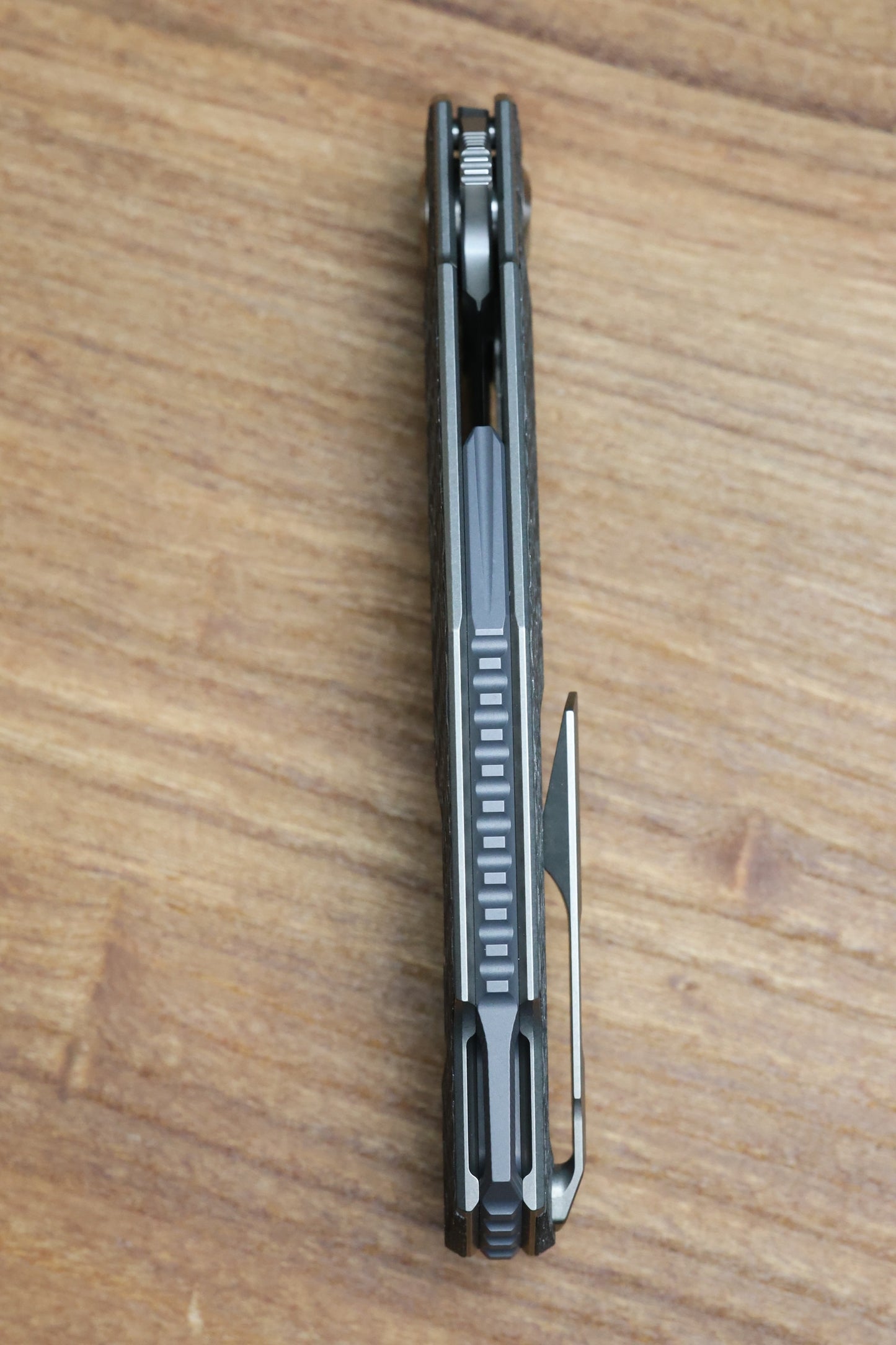 SHIROGOROV PIKE - MAGNACUT BLADE - TITANIUM/WHITE CARBON FIBER - MRBS (DMITRY SINKEVICH DESIGN)