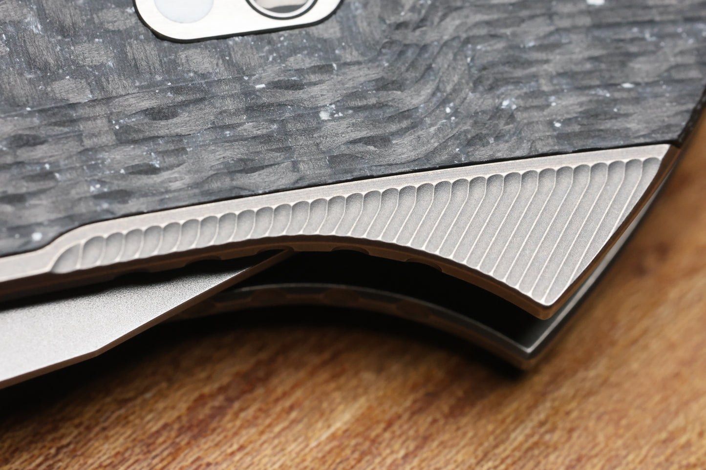 SHIROGOROV PIKE - MAGNACUT BLADE - TITANIUM/WHITE CARBON FIBER - MRBS (DMITRY SINKEVICH DESIGN)
