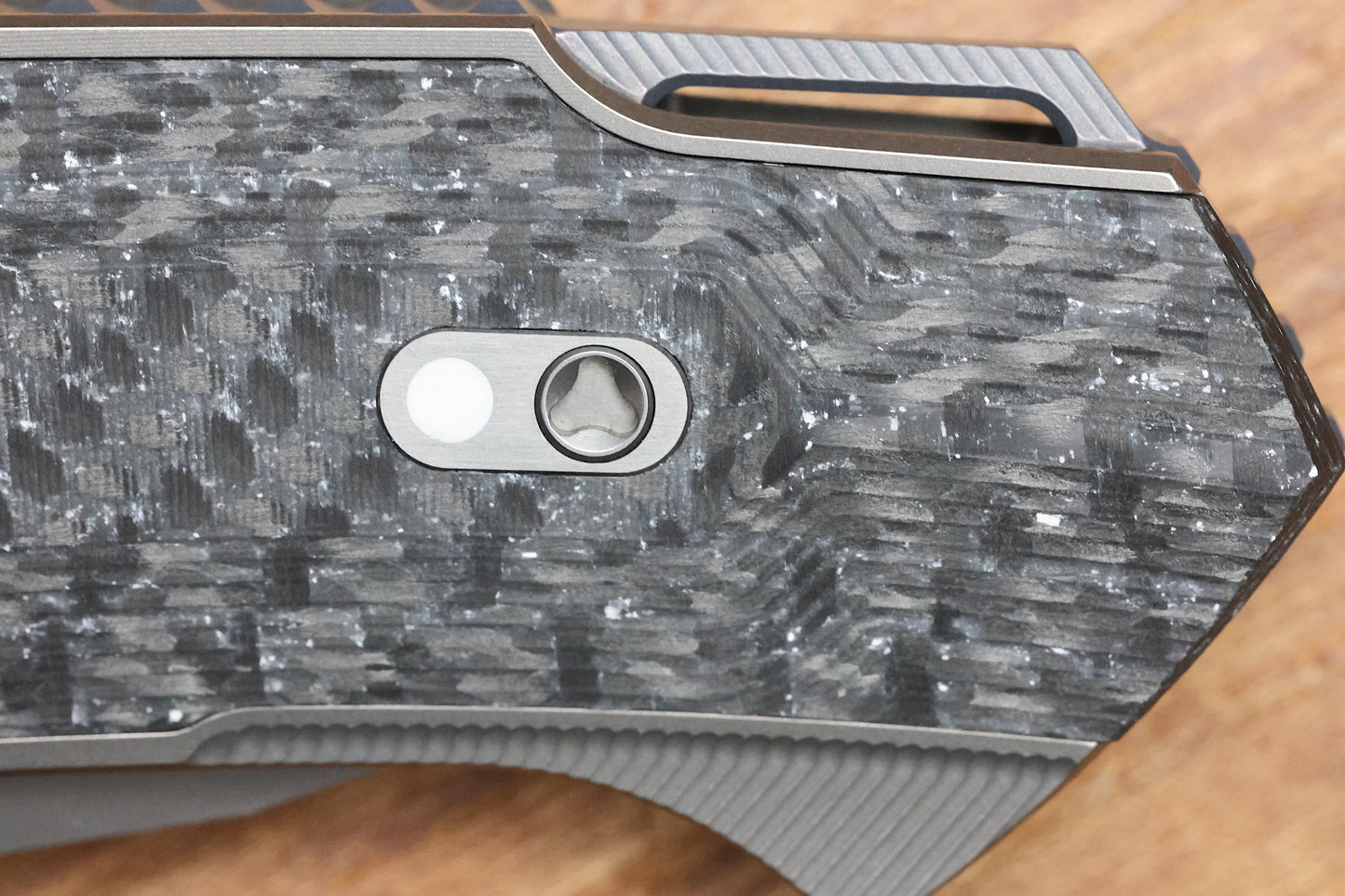 SHIROGOROV PIKE - MAGNACUT BLADE - TITANIUM/WHITE CARBON FIBER - MRBS (DMITRY SINKEVICH DESIGN)