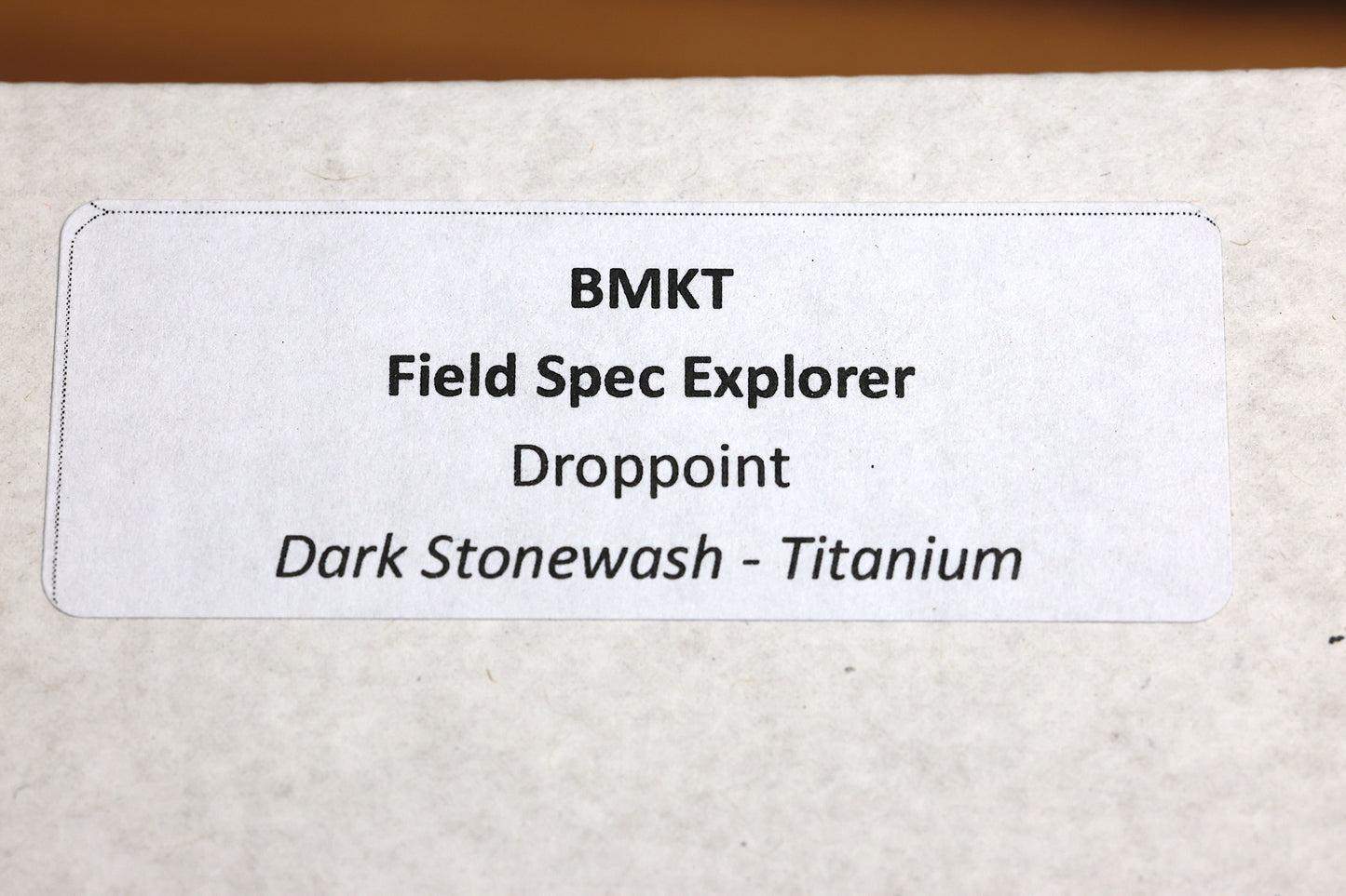 BMKT FIELD SPEC EXPLORER TITANIUM DROP POINT MAGNACUT