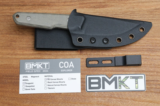 BMKT FIELD SPEC EXPLORER OLIVE DRAB MICARTA DROP POINT MAGNACUT