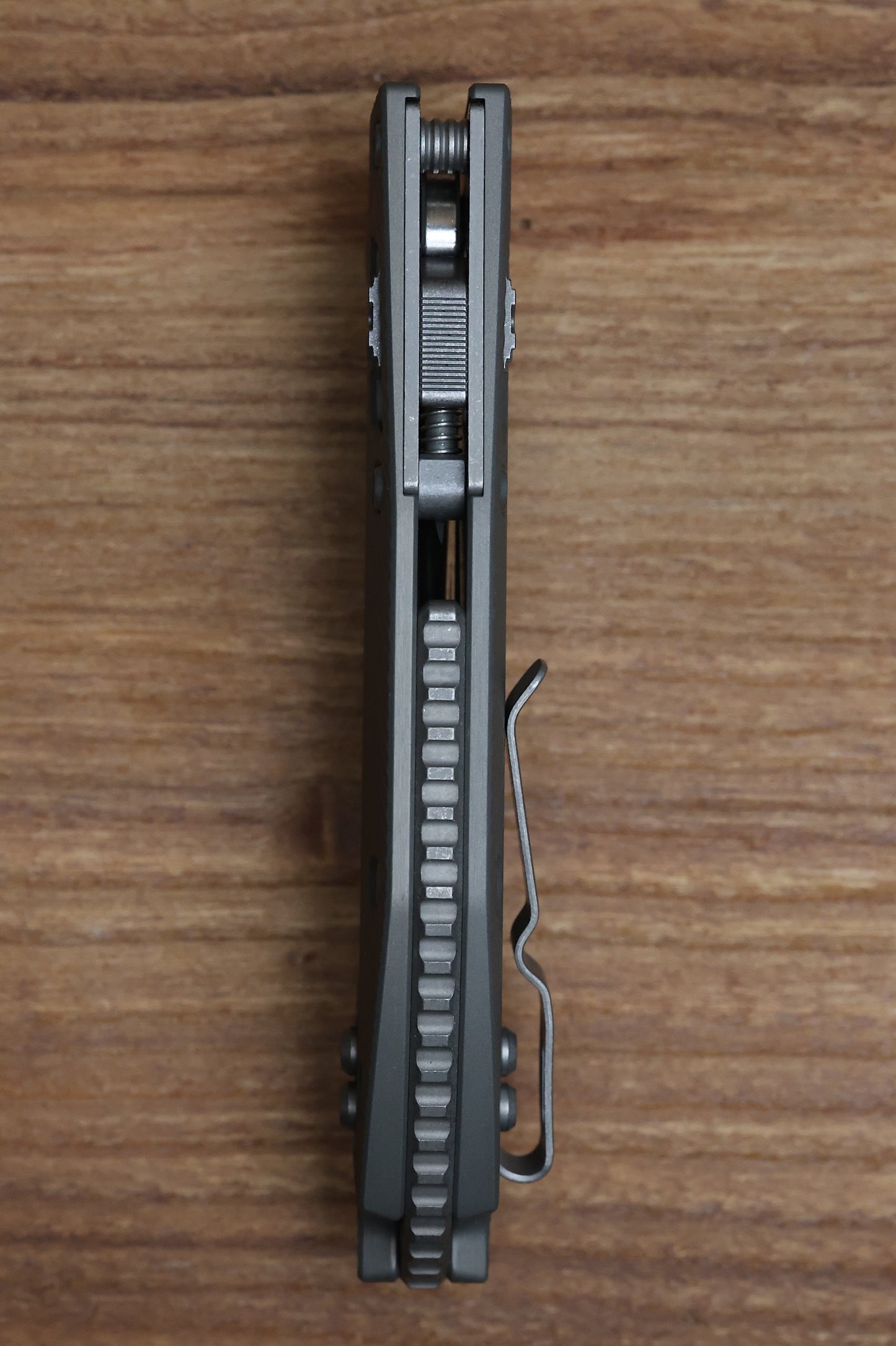 MICROTECH KNIVES MANUAL STITCH RAM LOK FLUTED NATURAL CLEAR ALUMINUM APOCALYPTIC STANDARD 169RL-10 APFLNC