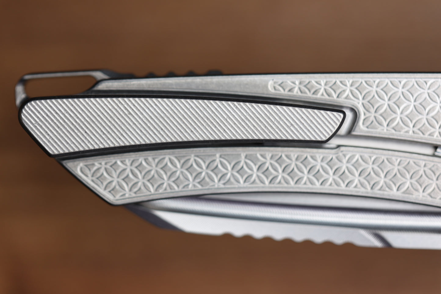 MACHINEWISE MOJAVE #1407 RAW MILLED PATTERN TITANIUM AND S90V BLADE