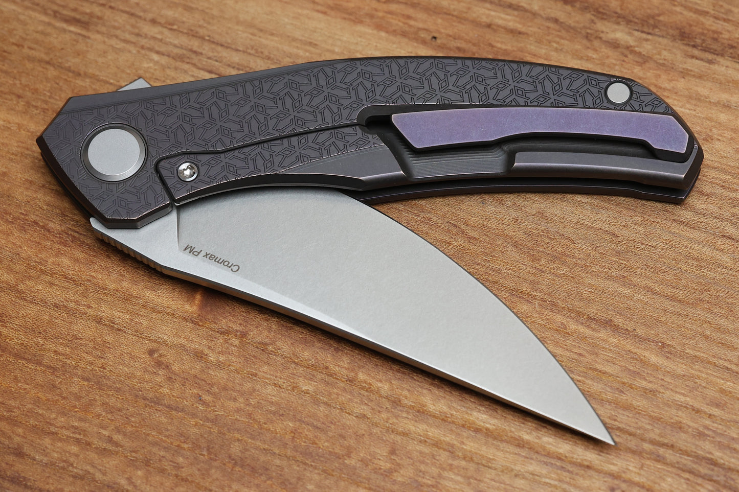 SHIROGOROV QUANTUM R1P LEFTY – PURPLE TITANIUM HANDLE – CROMAX PM – MRBS