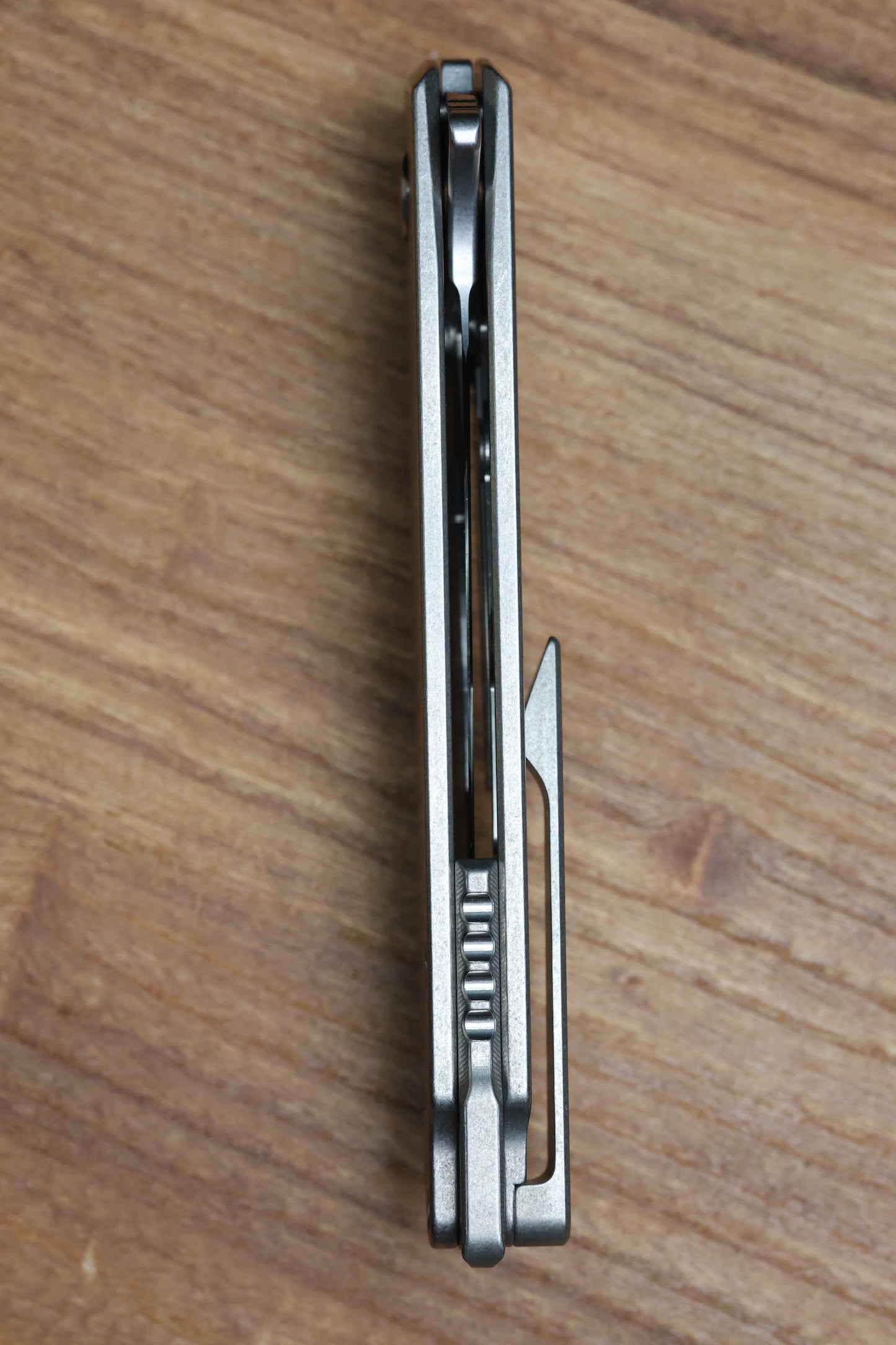 MACHINEWISE MOJAVE #1407 RAW MILLED PATTERN TITANIUM AND S90V BLADE