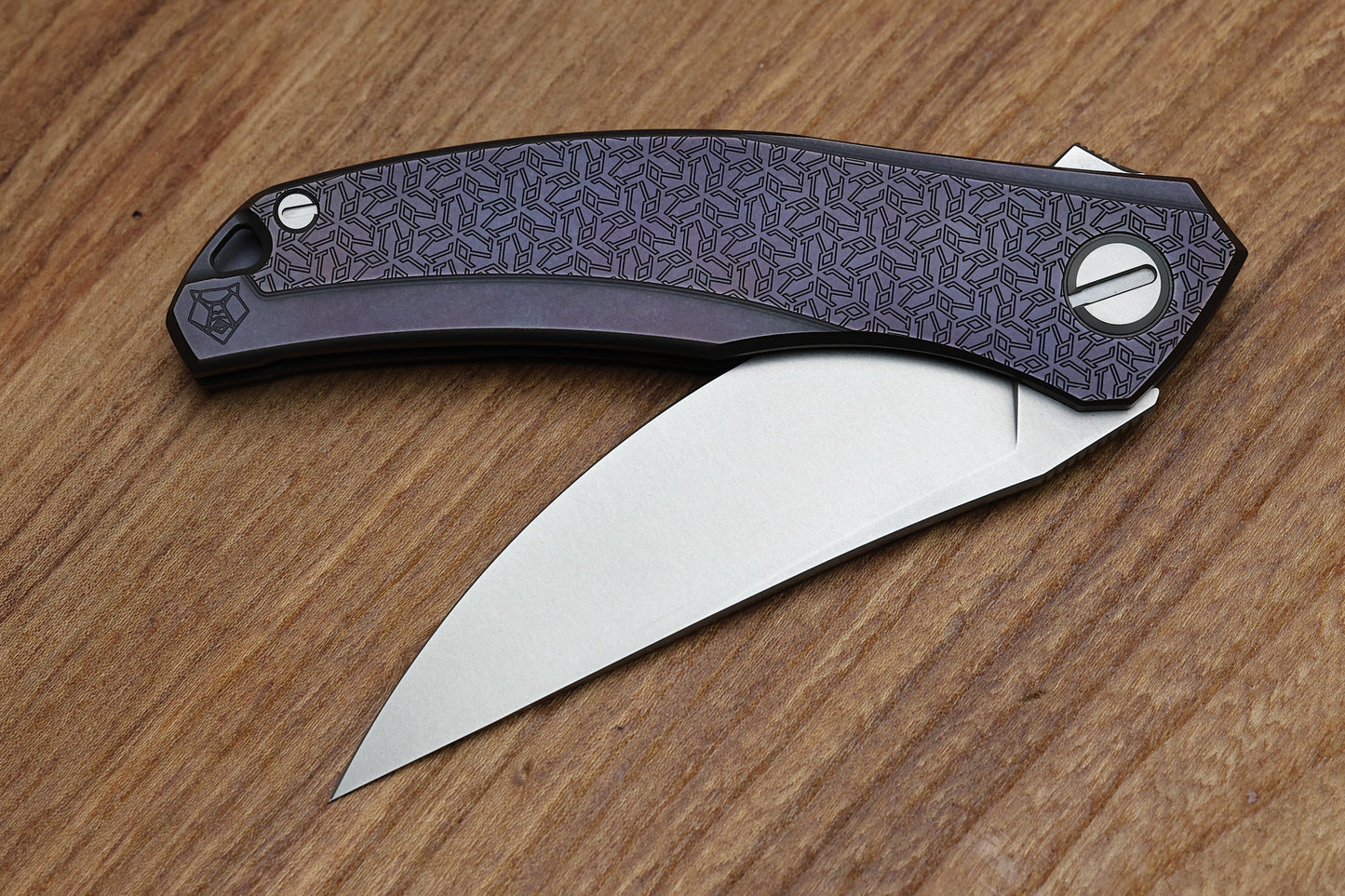 SHIROGOROV QUANTUM R1P LEFTY – PURPLE TITANIUM HANDLE – CROMAX PM – MRBS