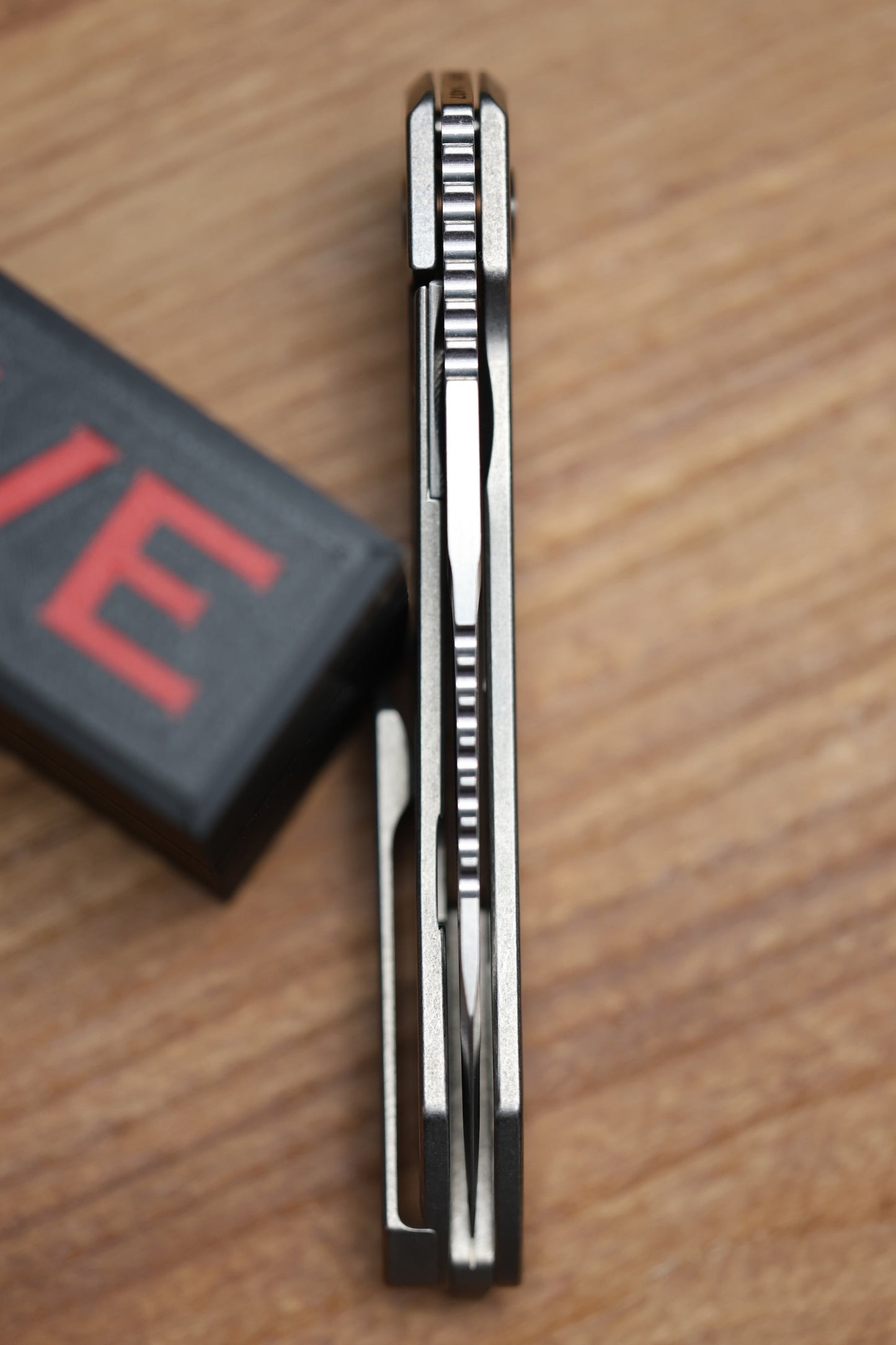 MACHINEWISE MOJAVE #1407 RAW MILLED PATTERN TITANIUM AND S90V BLADE