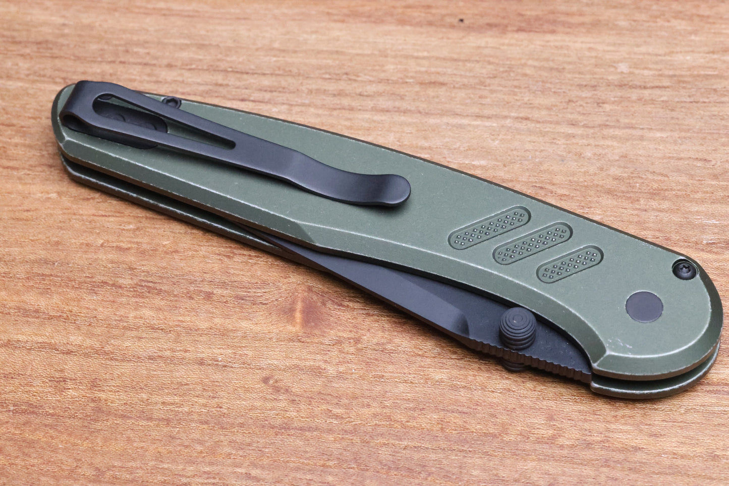 PRO-TECH PEACE NEIGHBOR AVALON BATTLEWORN GREEN BUTTON LOCK DLC DROP POINT PN1103-BW