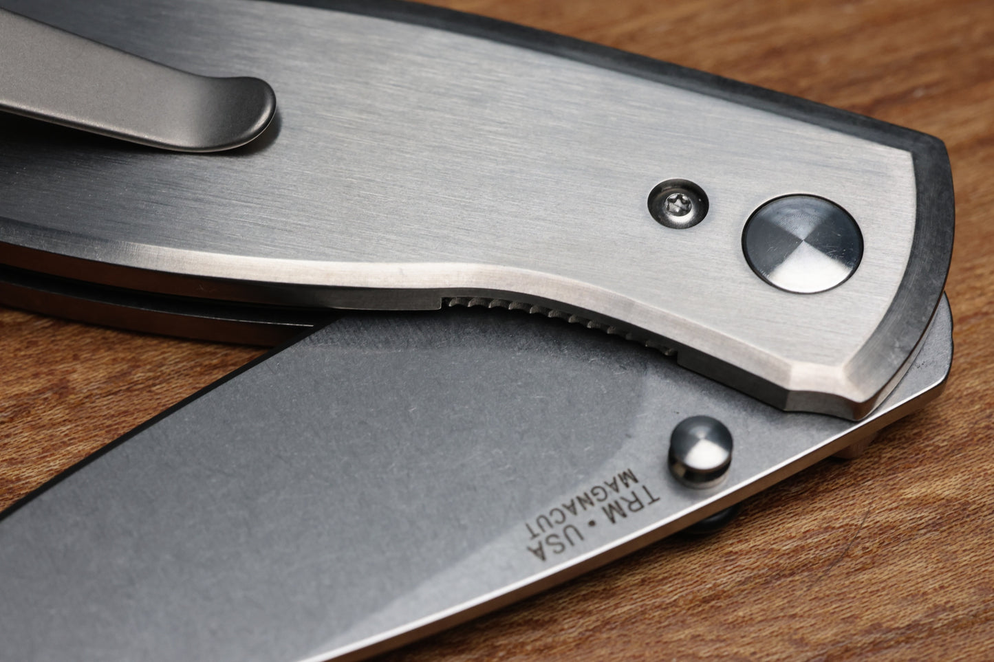 THREE RIVERS MANUFACTURING NEUTRON 2 FLAT SATIN TITANIUM 3" MAGNACUT