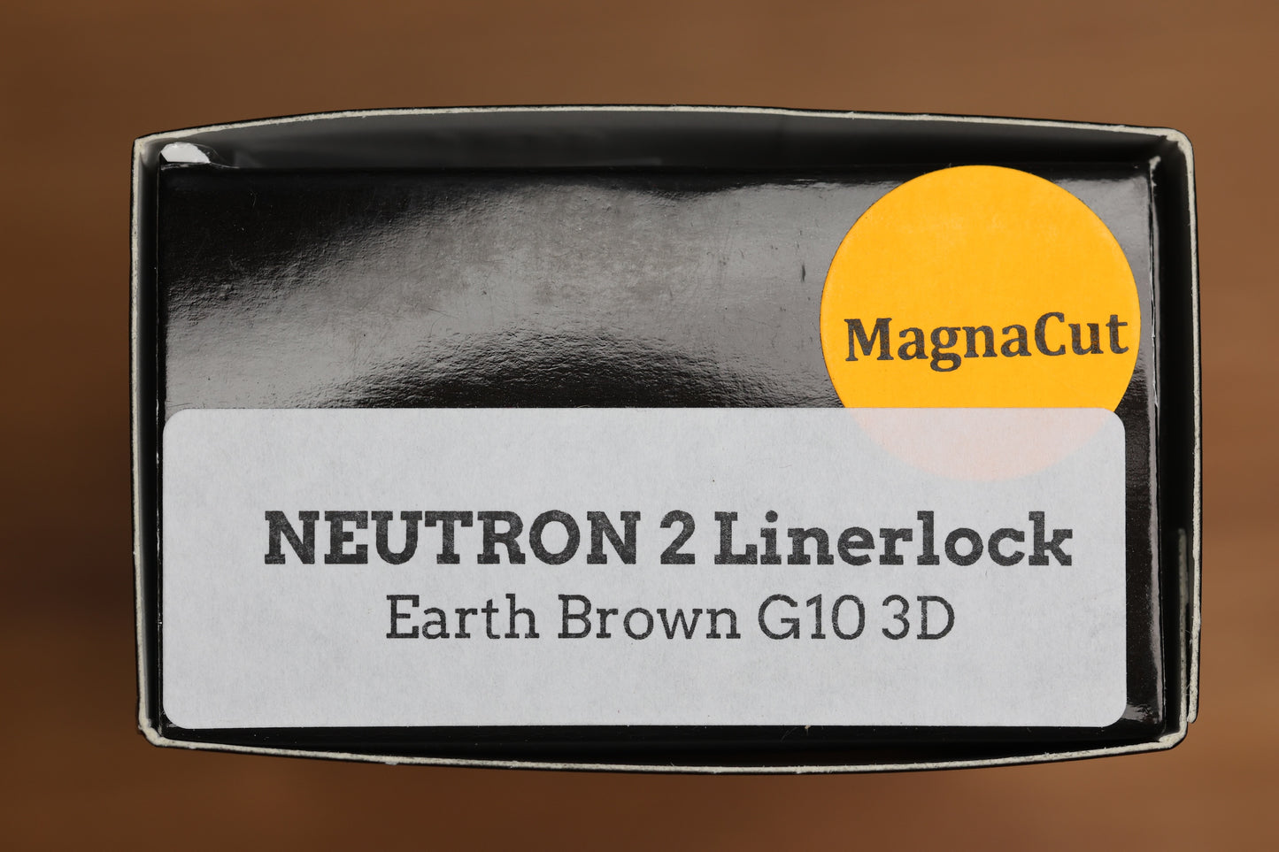 THREE RIVERS MANUFACTURING NEUTRON 2 EARTH BROWN G10 MAGNACUT BLADE