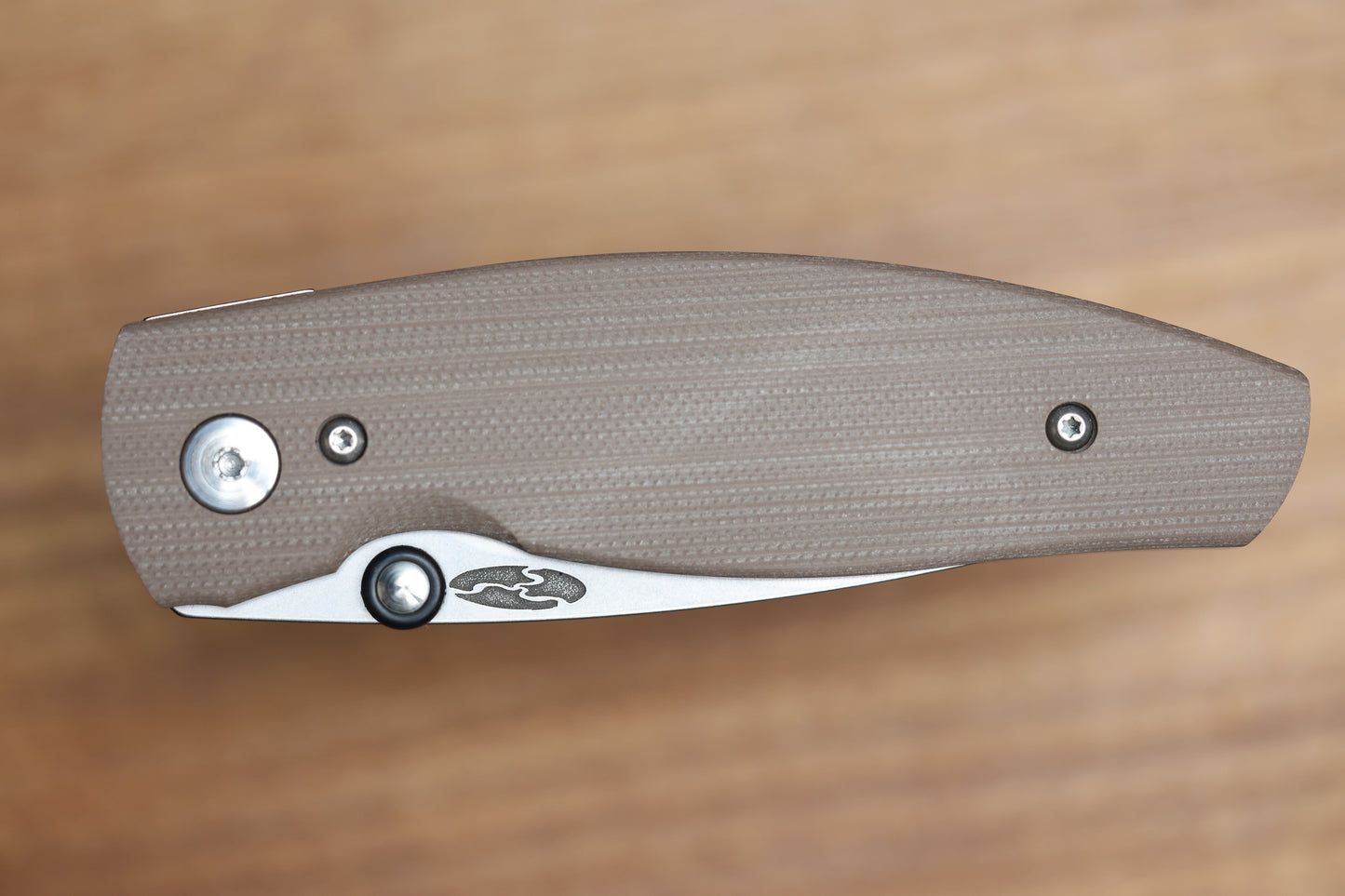 THREE RIVERS MANUFACTURING NEUTRON 2 EARTH BROWN G10 MAGNACUT BLADE