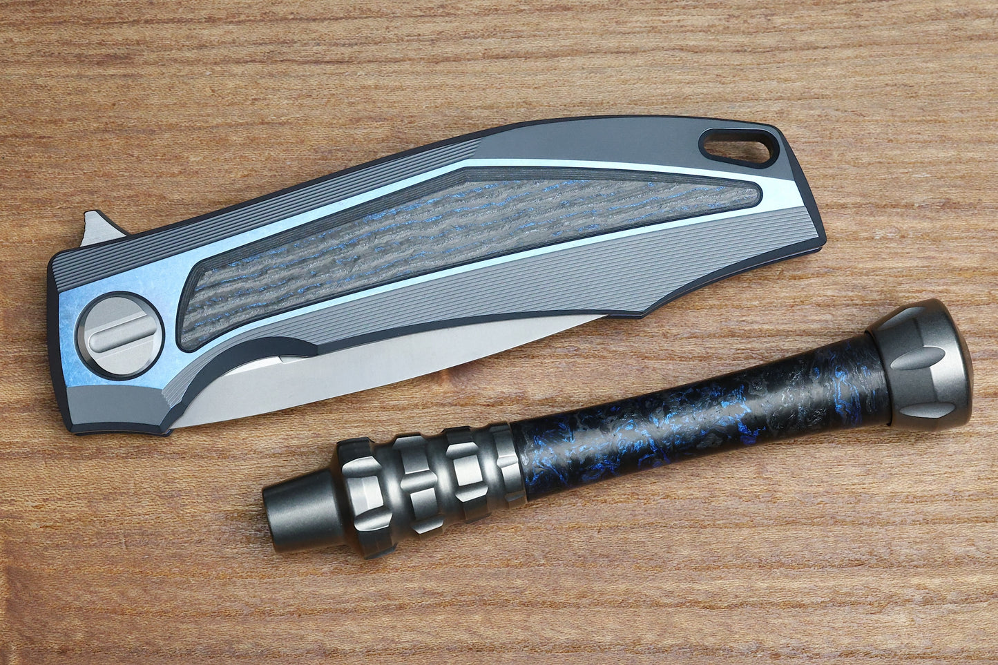 SHIROGOROV KNIVES CUSTOM DIVISION TOOL BLUE CARBON