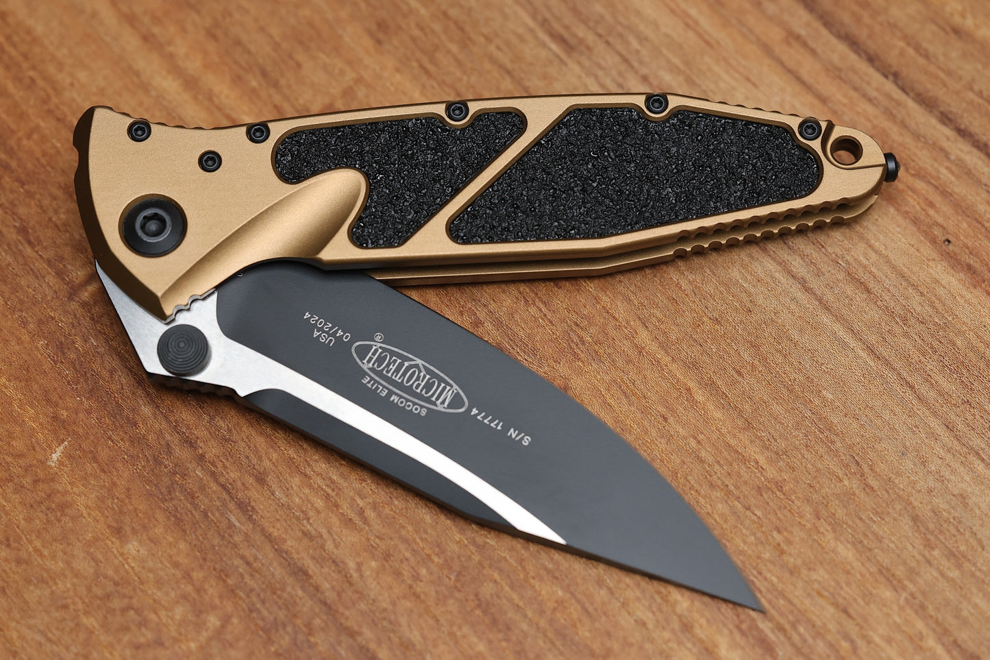 MICROTECH SOCOM ELITE SINGLE EDGE MANUAL TAN STANDARD 160-1 TA