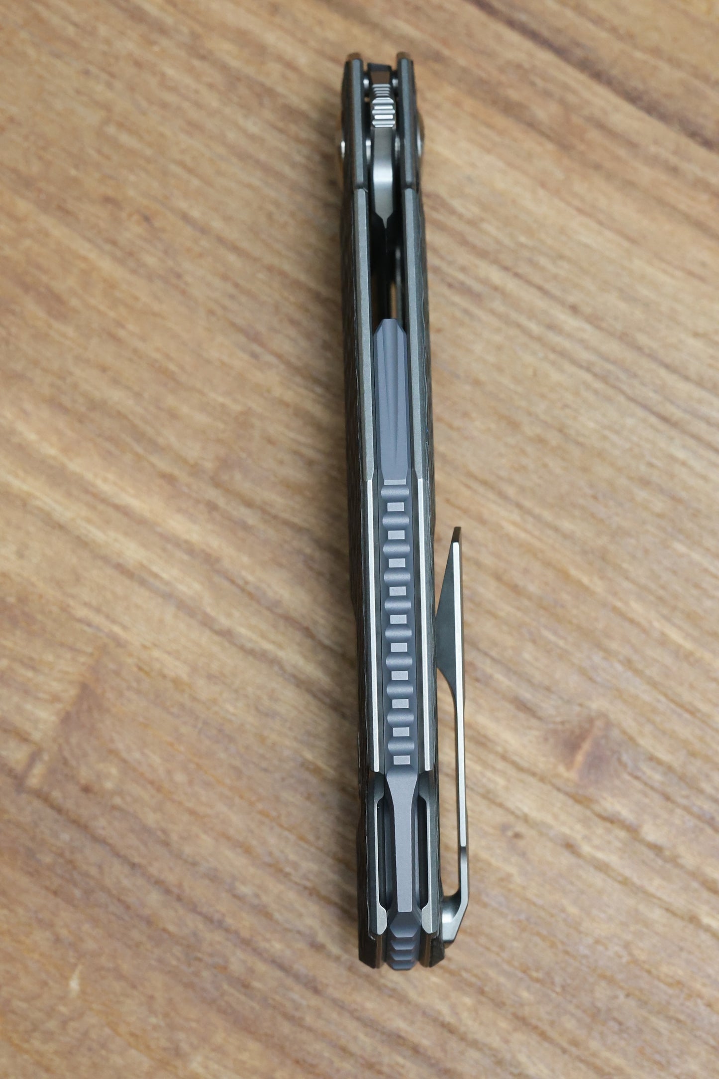 SHIROGOROV PIKE - MAGNACUT BLADE - TITANIUM/BLUE CARBON FIBER - MRBS (DMITRY SINKEVICH DESIGN)