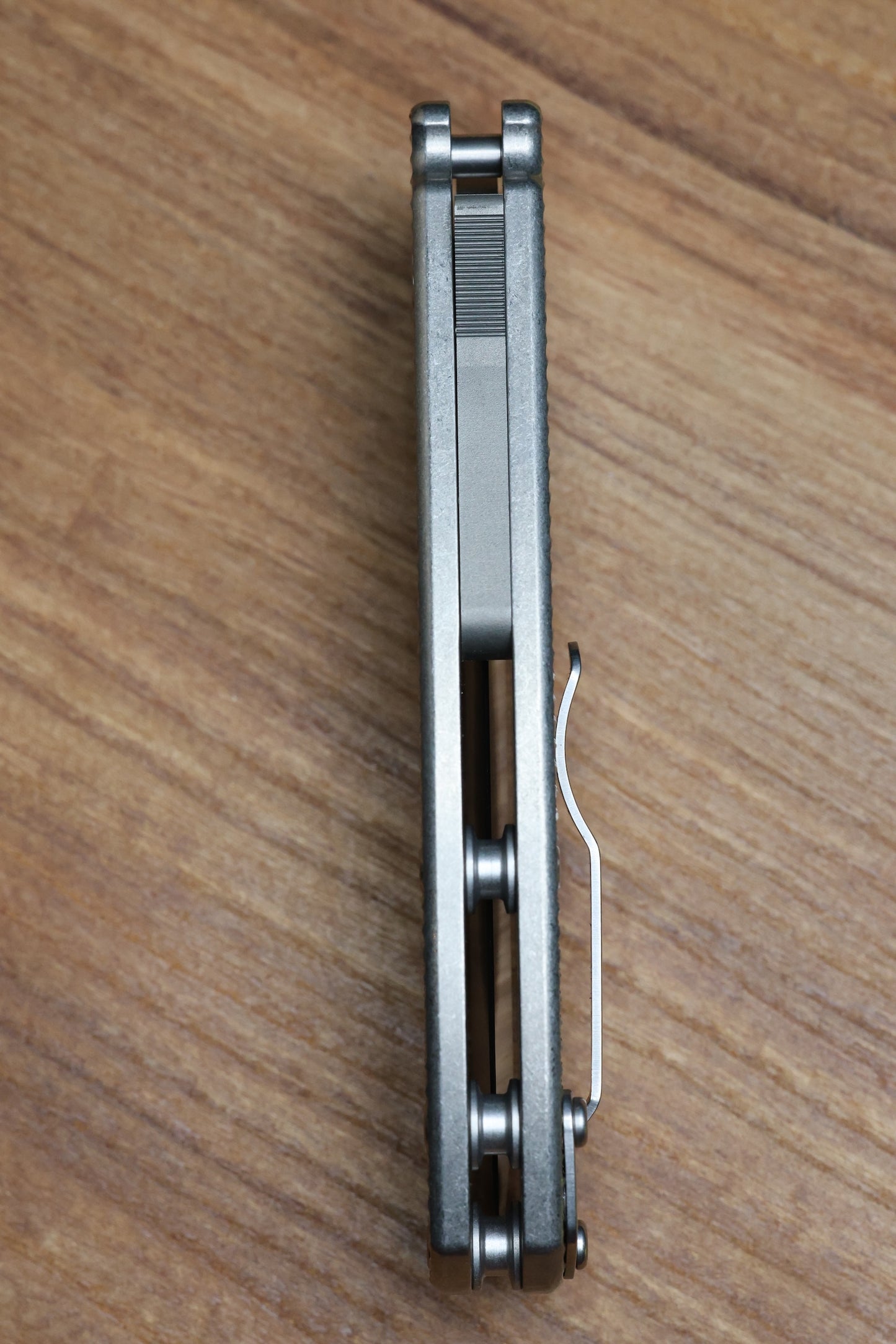 DEMKO KNIVES MG AD20 DROP POINT TWO TONE MAGNACUT & TEXTURED TITANIUM