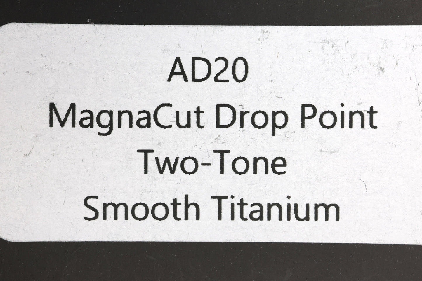 DEMKO KNIVES MG AD20 DROP POINT TWO TONE MAGNACUT & SMOOTH TITANIUM