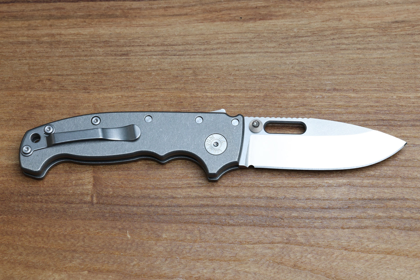 DEMKO KNIVES MG AD20 DROP POINT TWO TONE MAGNACUT & SMOOTH TITANIUM