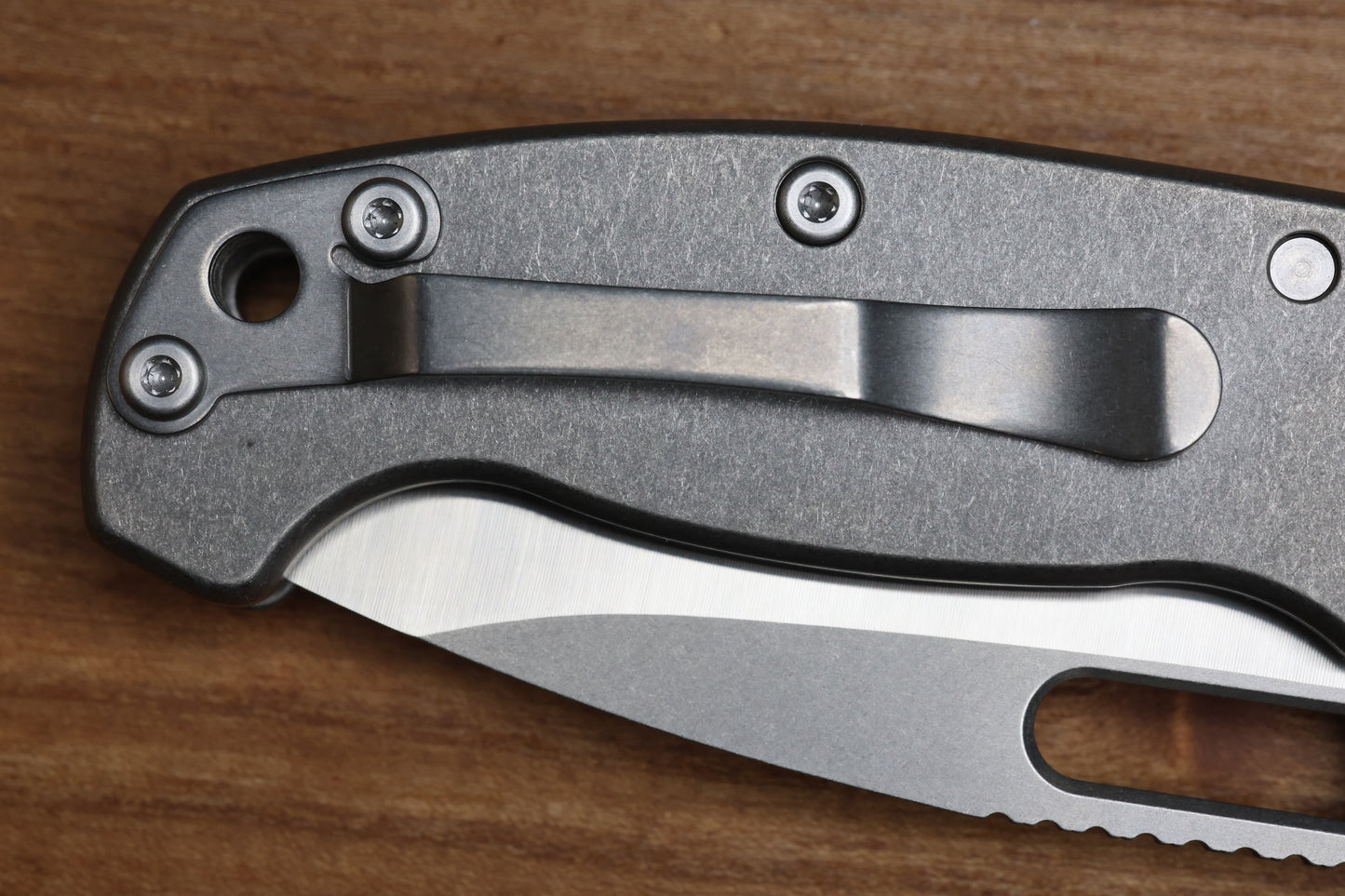 DEMKO KNIVES MG AD20 DROP POINT TWO TONE MAGNACUT & SMOOTH TITANIUM