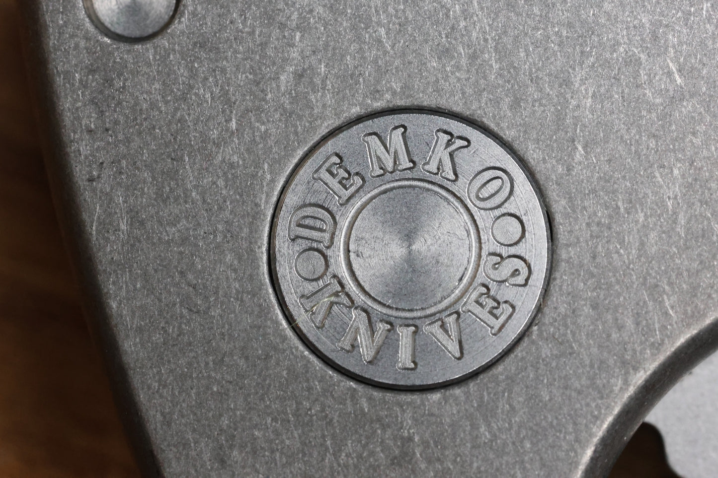 DEMKO KNIVES MG AD20 DROP POINT TWO TONE MAGNACUT & SMOOTH TITANIUM