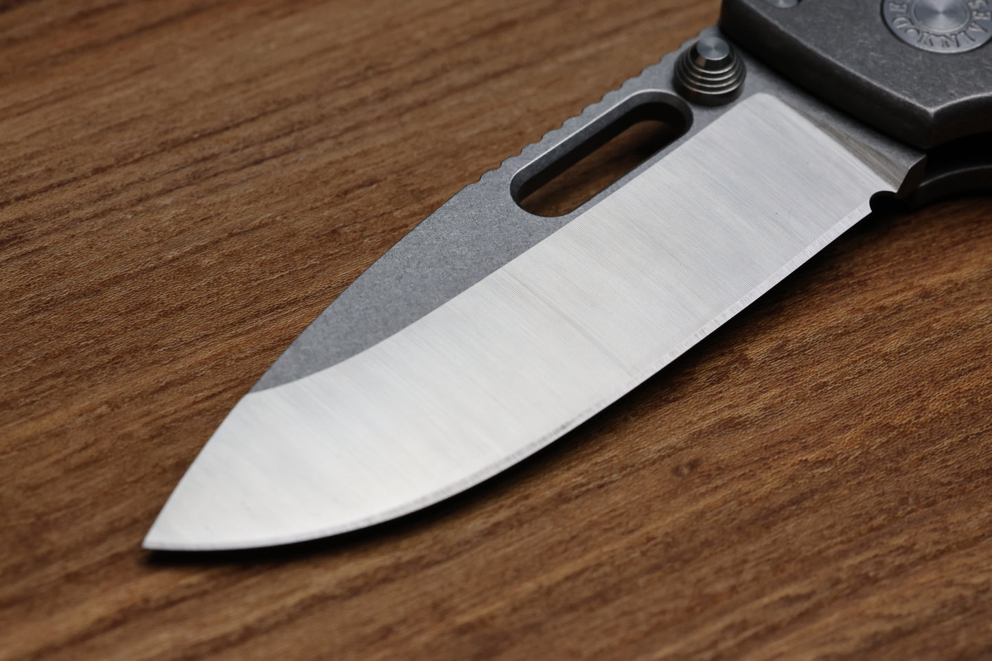 DEMKO KNIVES MG AD20 DROP POINT TWO TONE MAGNACUT & SMOOTH TITANIUM